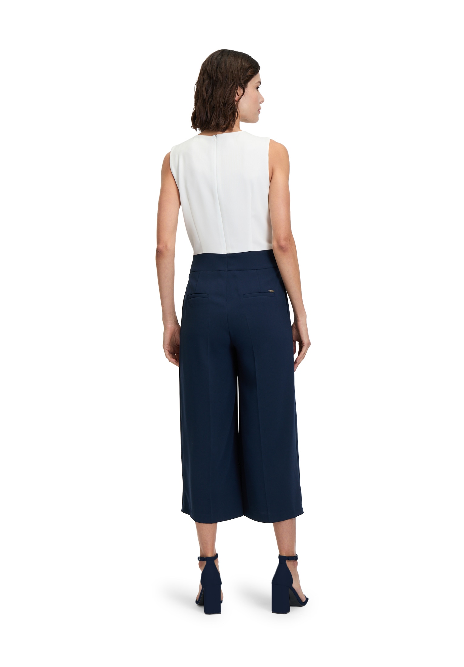 Betty&Co Overall »Betty & Co Damen Jumpsuit ohne Arm«, (1 tlg.), Falten