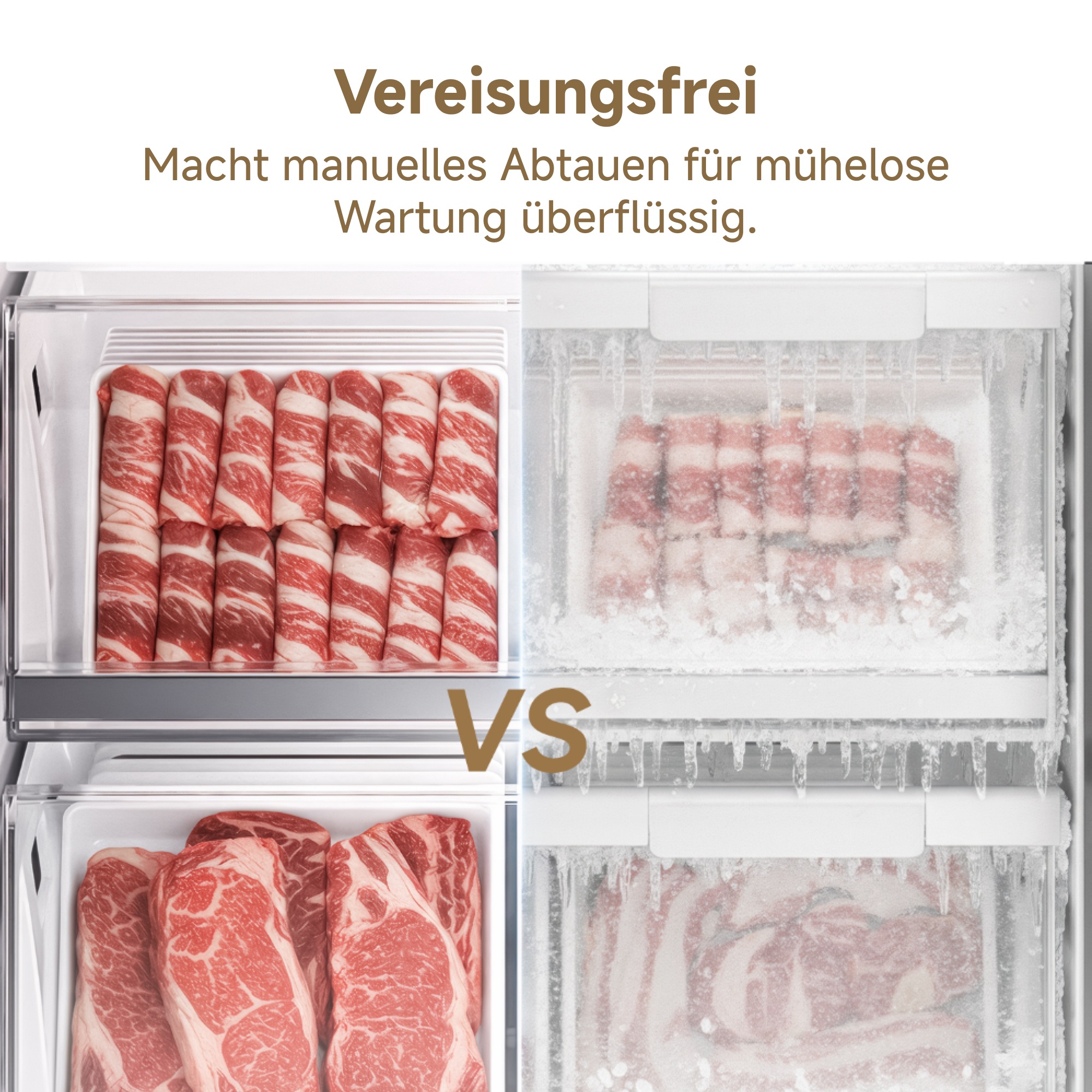 Dreame Kühl-/Gefrierkombination »DRB450WMBCEU« 201 cm hoch 59,5 cm breit Viel Platz, Leise, Modernes Design