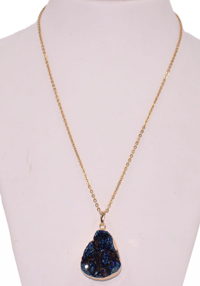 Firetti Kette mit Anhänger »Schmuck Geschenk Drusenachat«, Made in Germany - mit Druzy Quarz