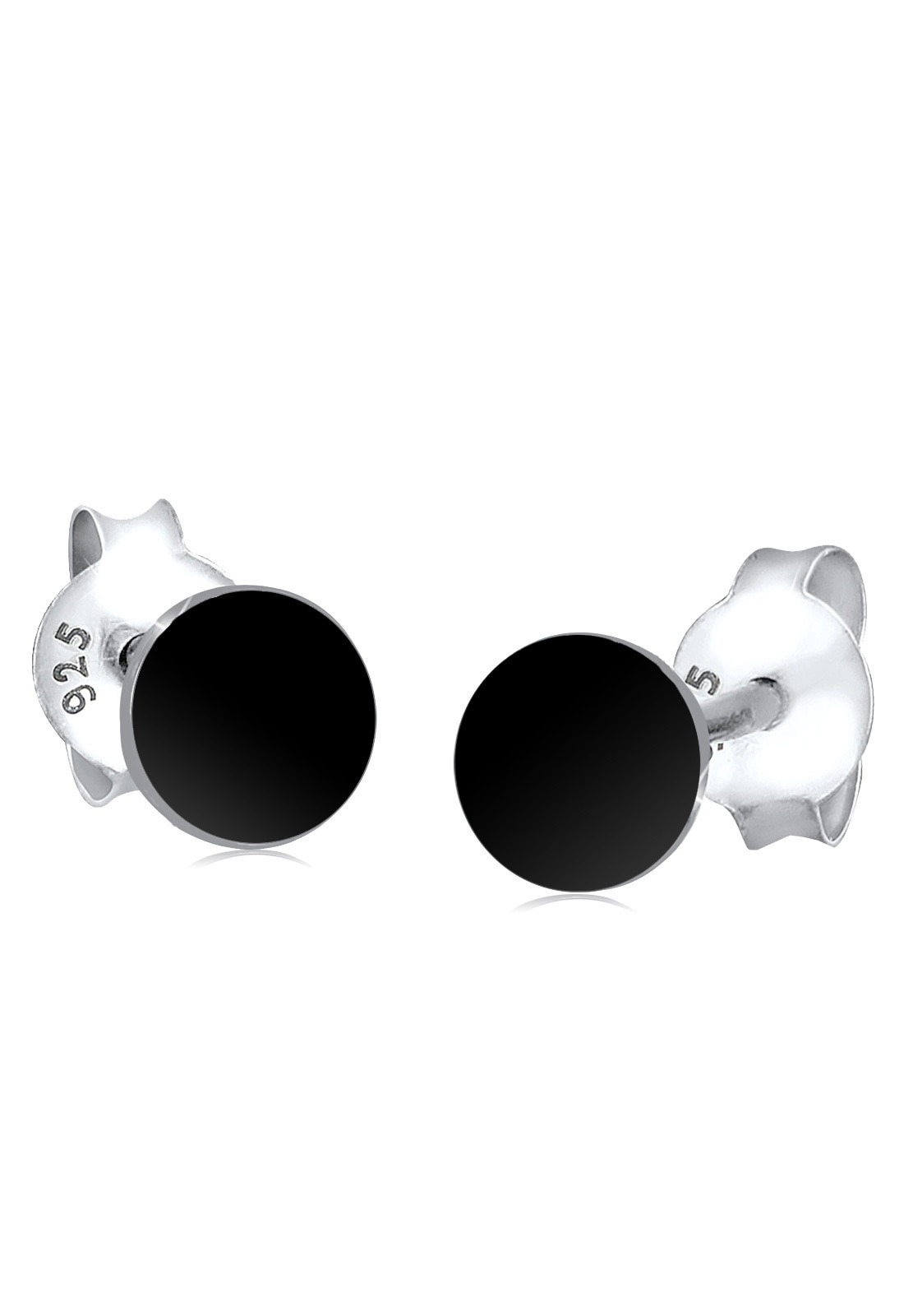 Elli Paar Ohrstecker »Ohrringe Rund Basic Geo 925 Silber Neuheit«