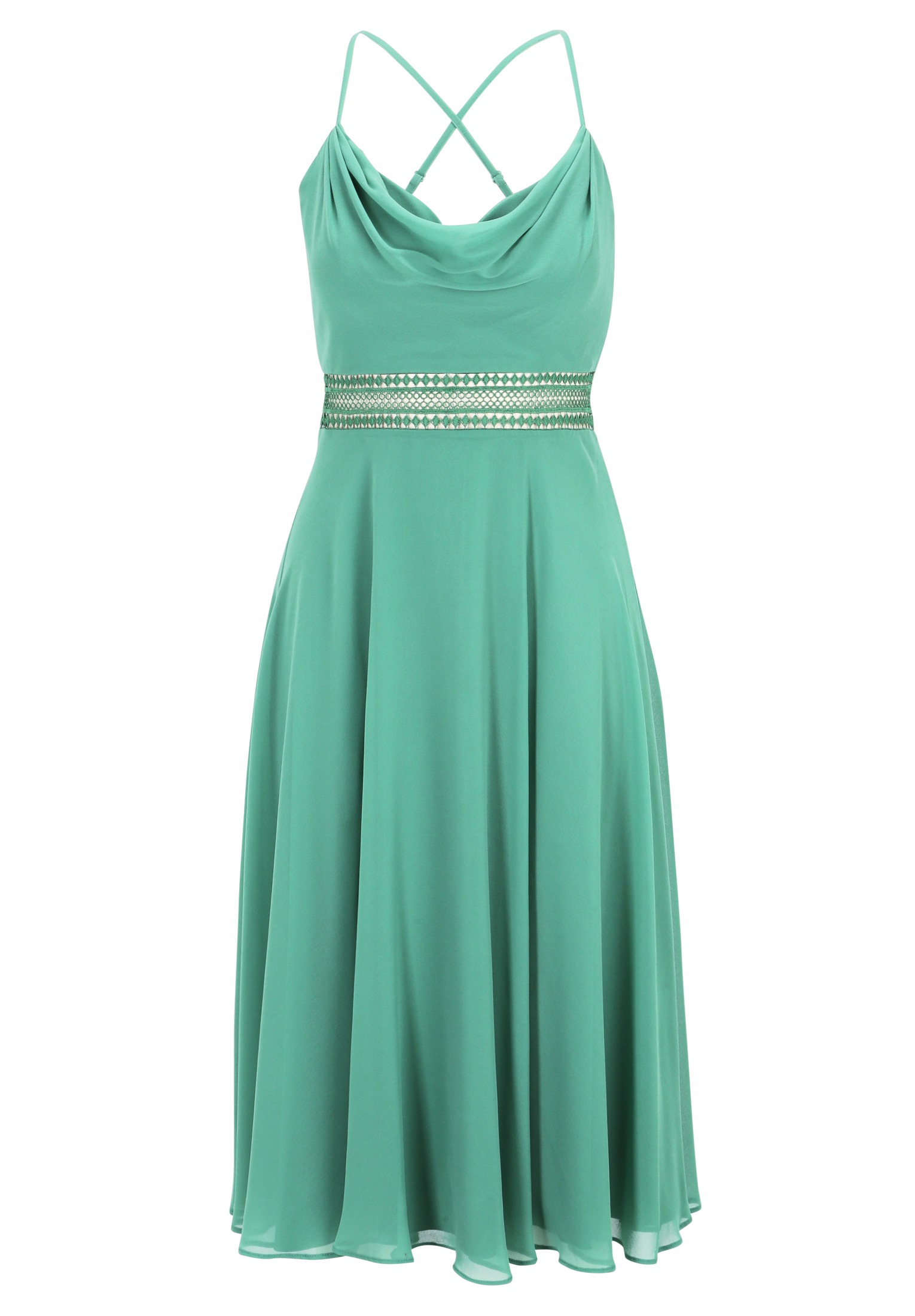 Vera Mont Cocktailkleid "Vera Mont Cocktailkleid mit Wasserfallausschnitt", günstig online kaufen