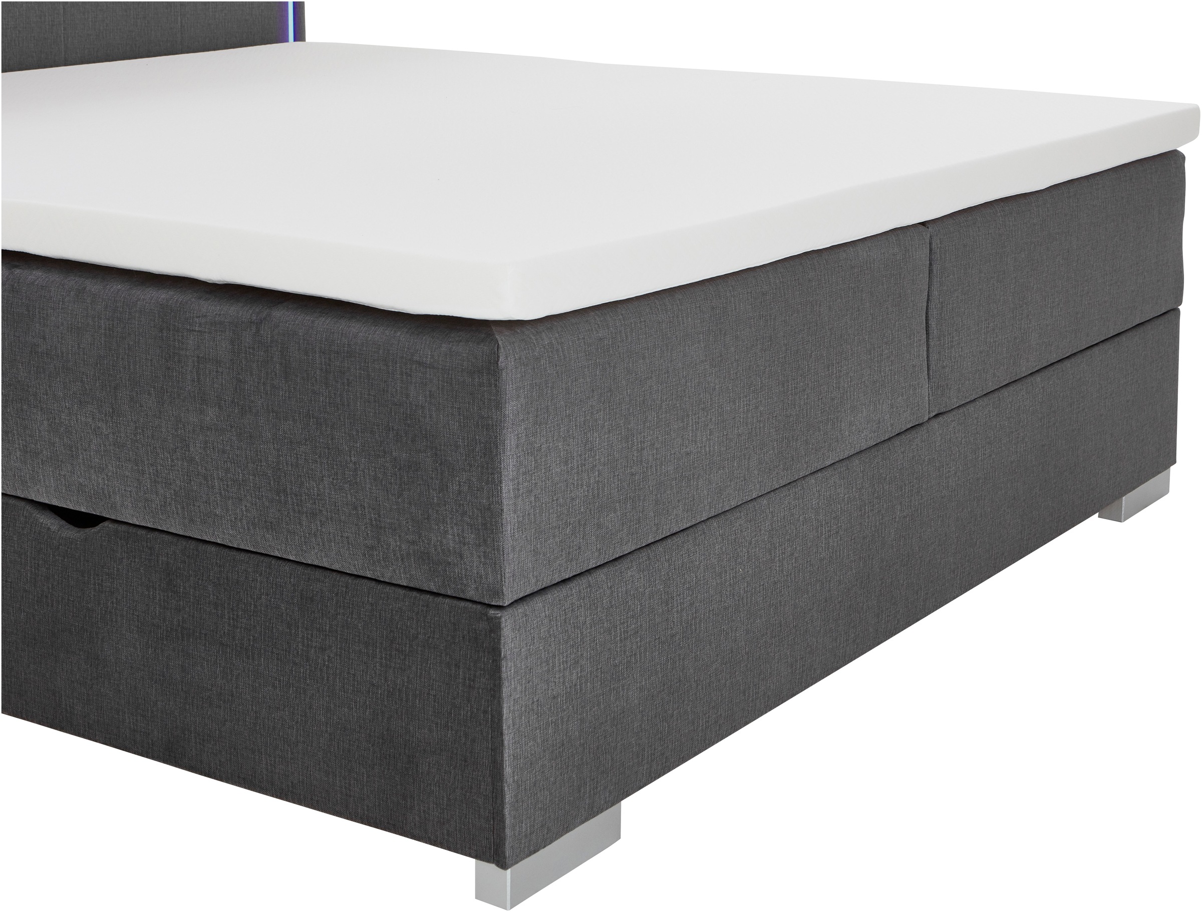 meise.möbel Boxbett »Colorado«, inkl. LED-Beleuchtung im Kopfteil, Bettkasten und Topper