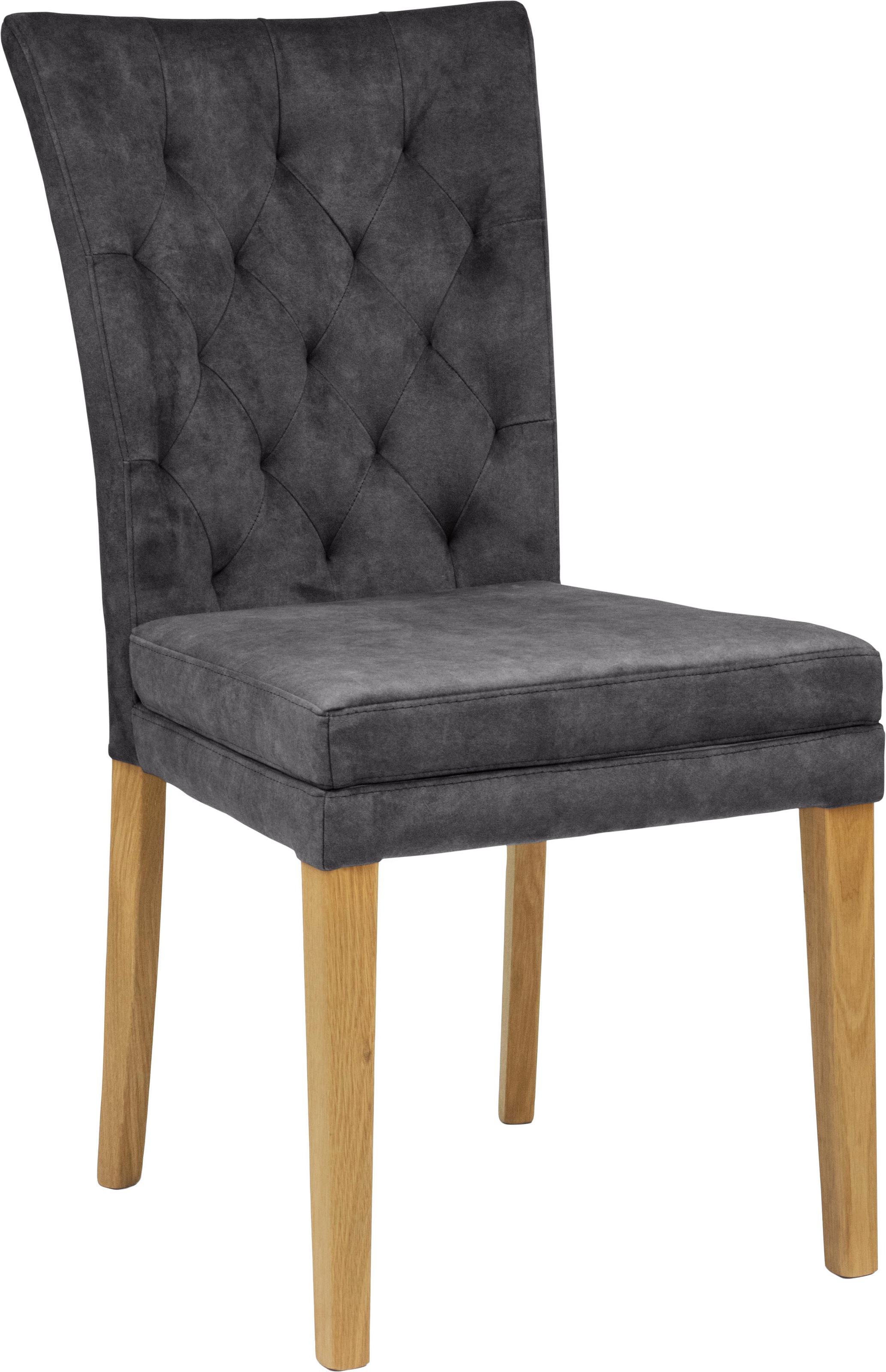 Home affaire Esszimmerstuhl "Colorado" (Set) 2 Stk.Beine in eiche oder nuss günstig online kaufen