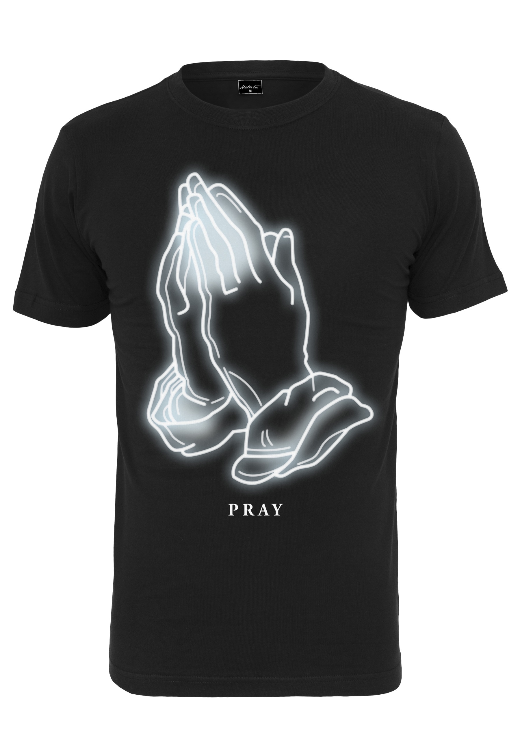 MisterTee T-Shirt "MisterTee Herren Pray Glow Tee" 1 Stk.