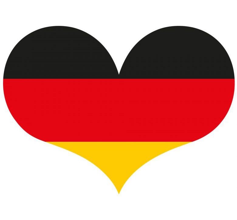 Wandtattoo »Fußball Deutschland Herz«, (1 St.), selbstklebend, entfernbar
