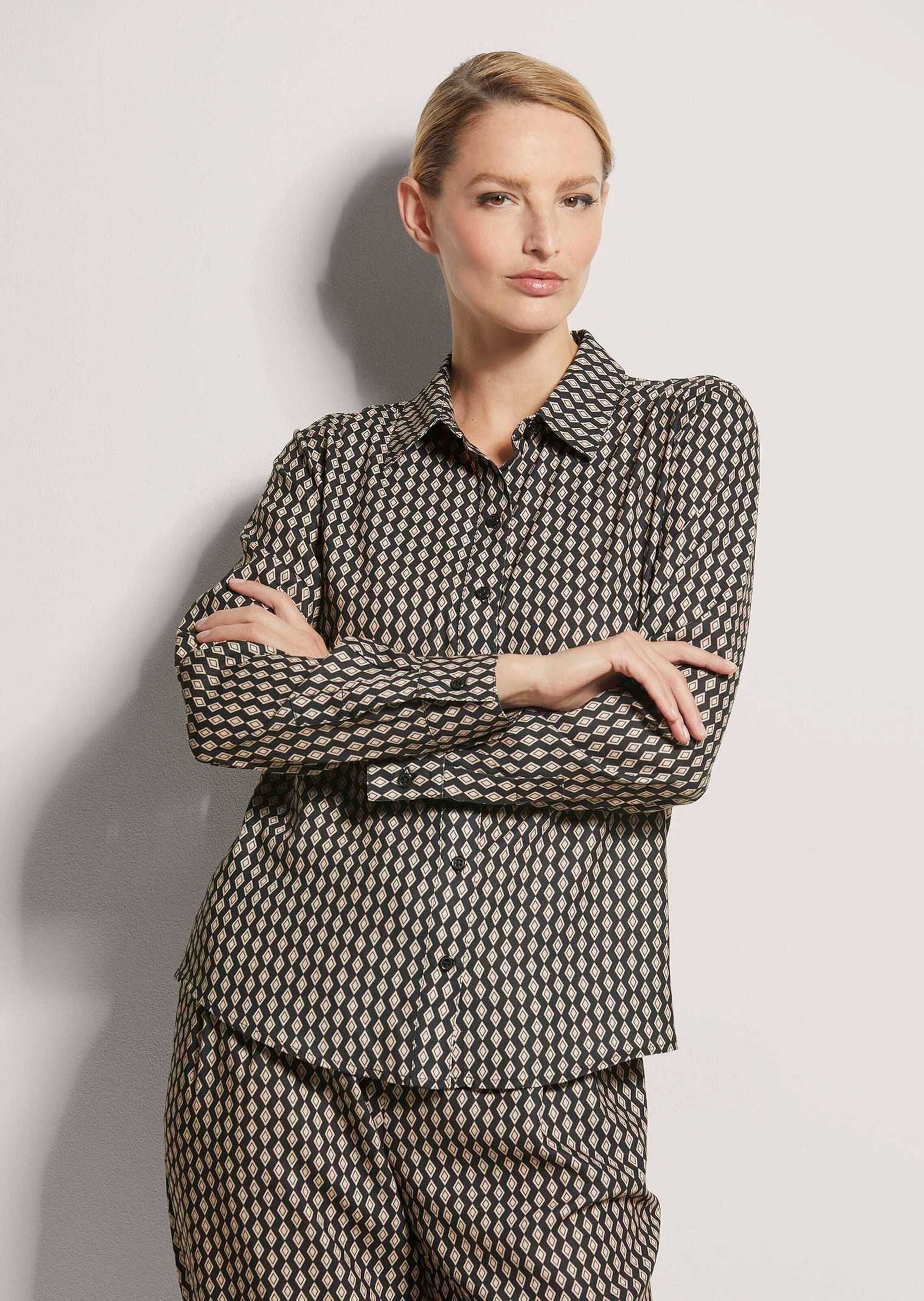 MADELEINE Hemdbluse "Druckbluse Elegante Hemdbluse mit Kragen und Knopfleis günstig online kaufen