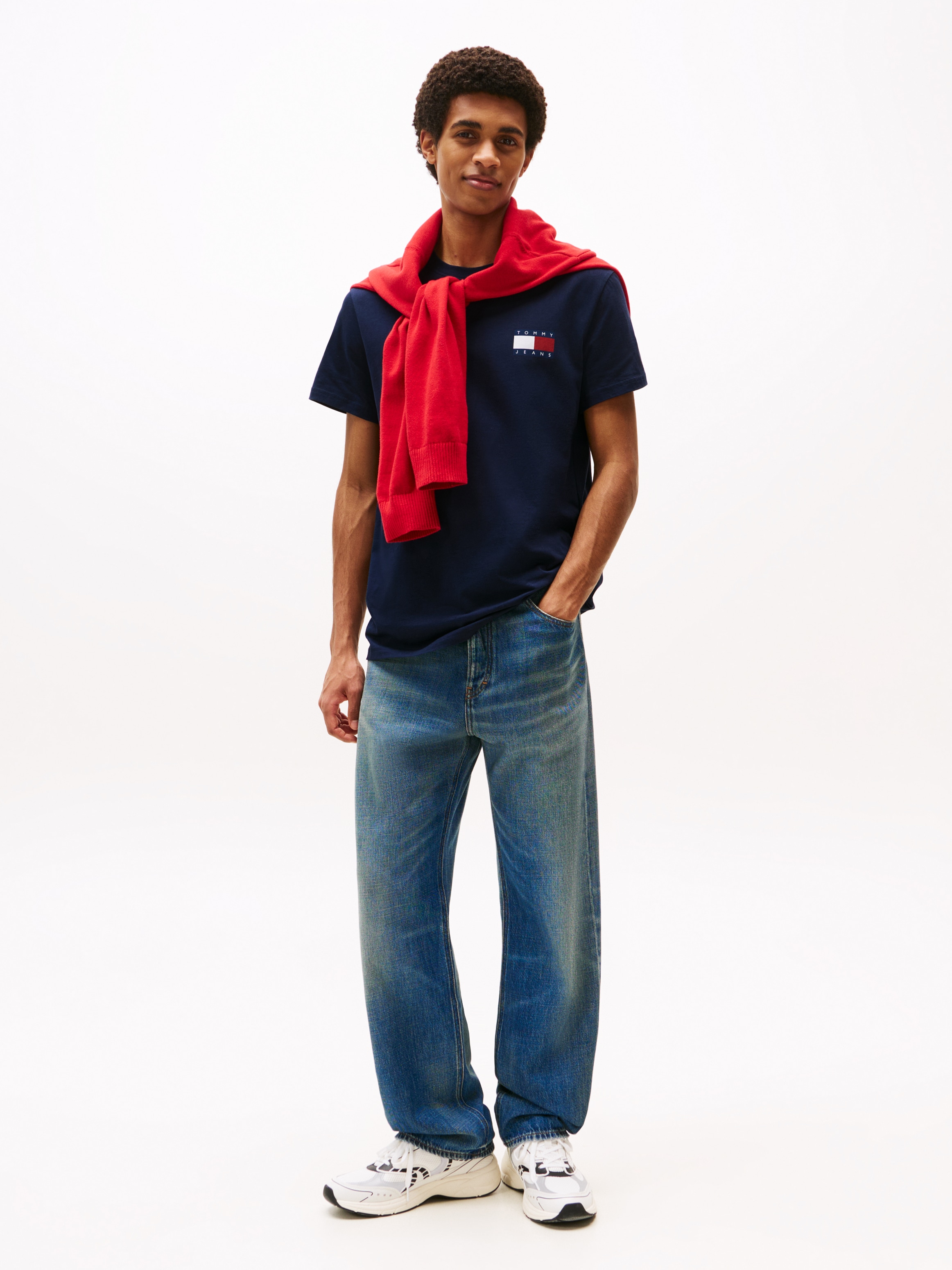 Tommy Jeans T-Shirt »TJM SLIM 2PACK ESS FLAG TEE« 2