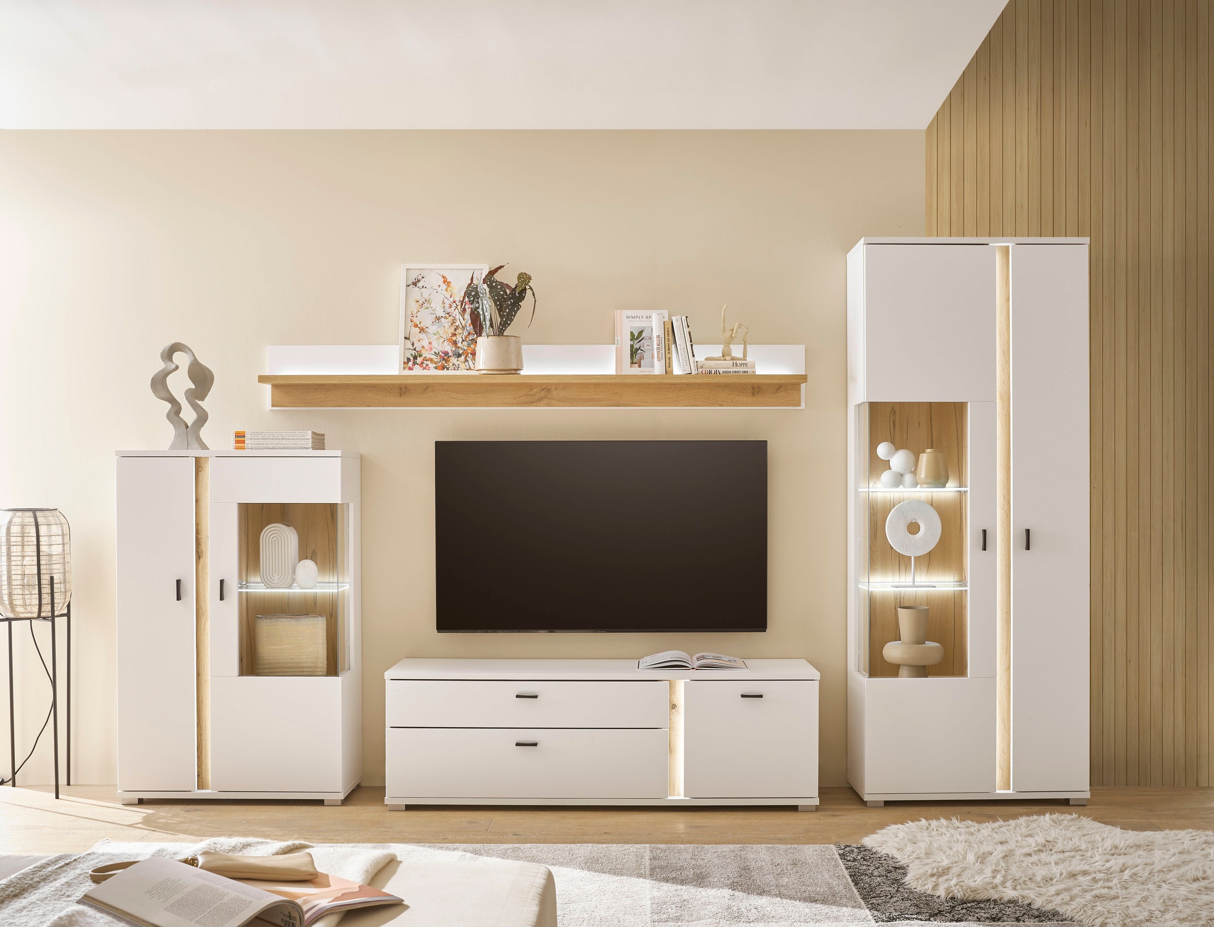 Home affaire Wohnwand "LONG ISLAND" Set, 4 Stk. tlg. günstig online kaufen