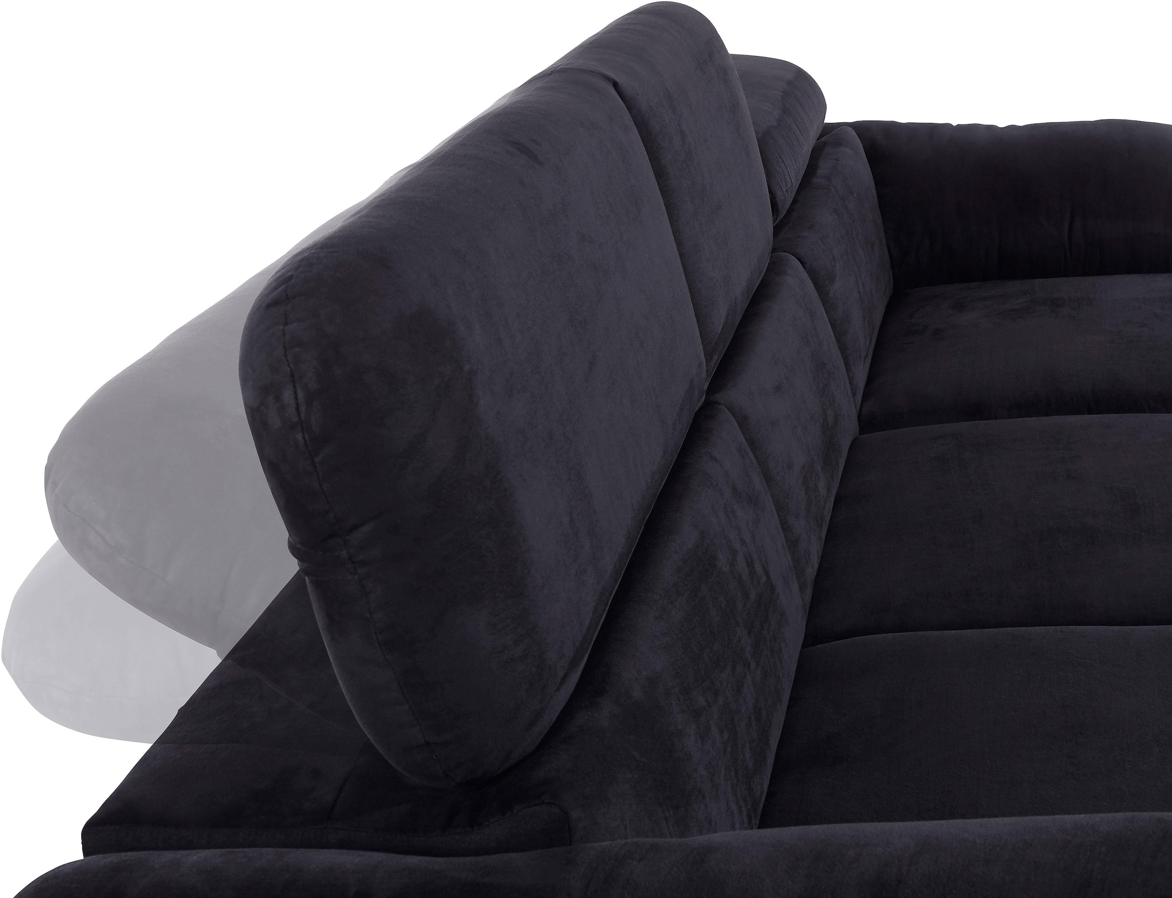 COTTA Ecksofa »Caluso L-Form«, mit Kopfteilverstellung, wahlweise mit Bettfunktion & Bettkasten