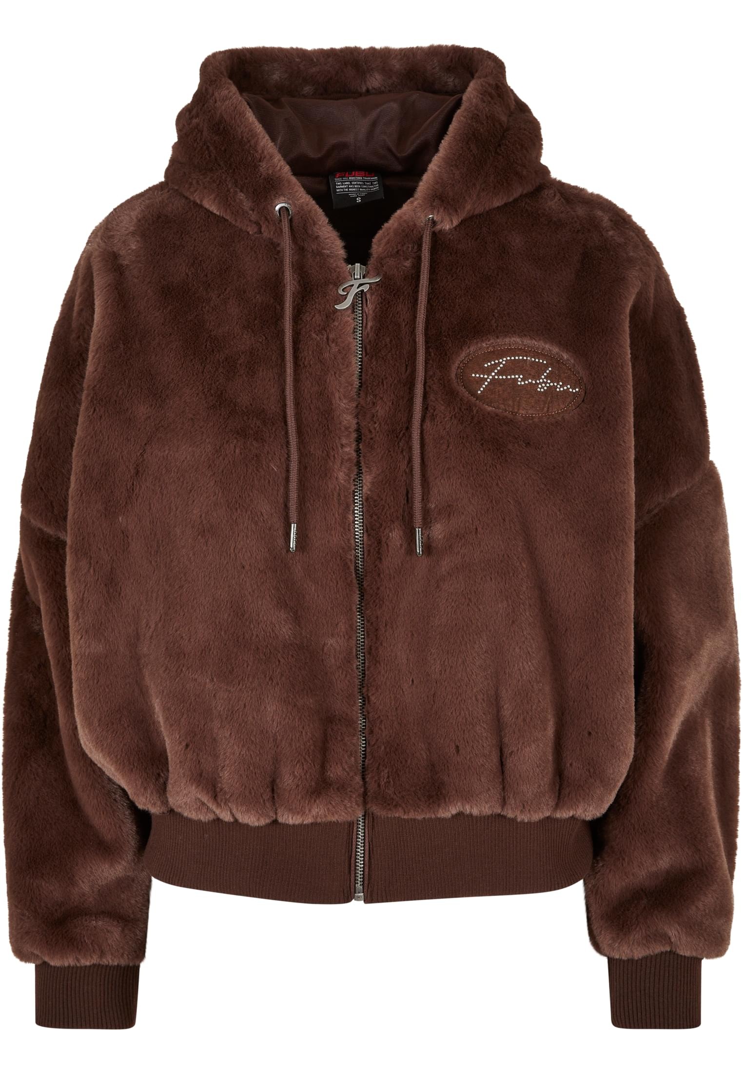 (1 brown«, ohne »Damen Kapuze BAUR Sommerjacke St.), Fur Signature | Rhinestone Fubu FW224-022-1 Jacket kaufen