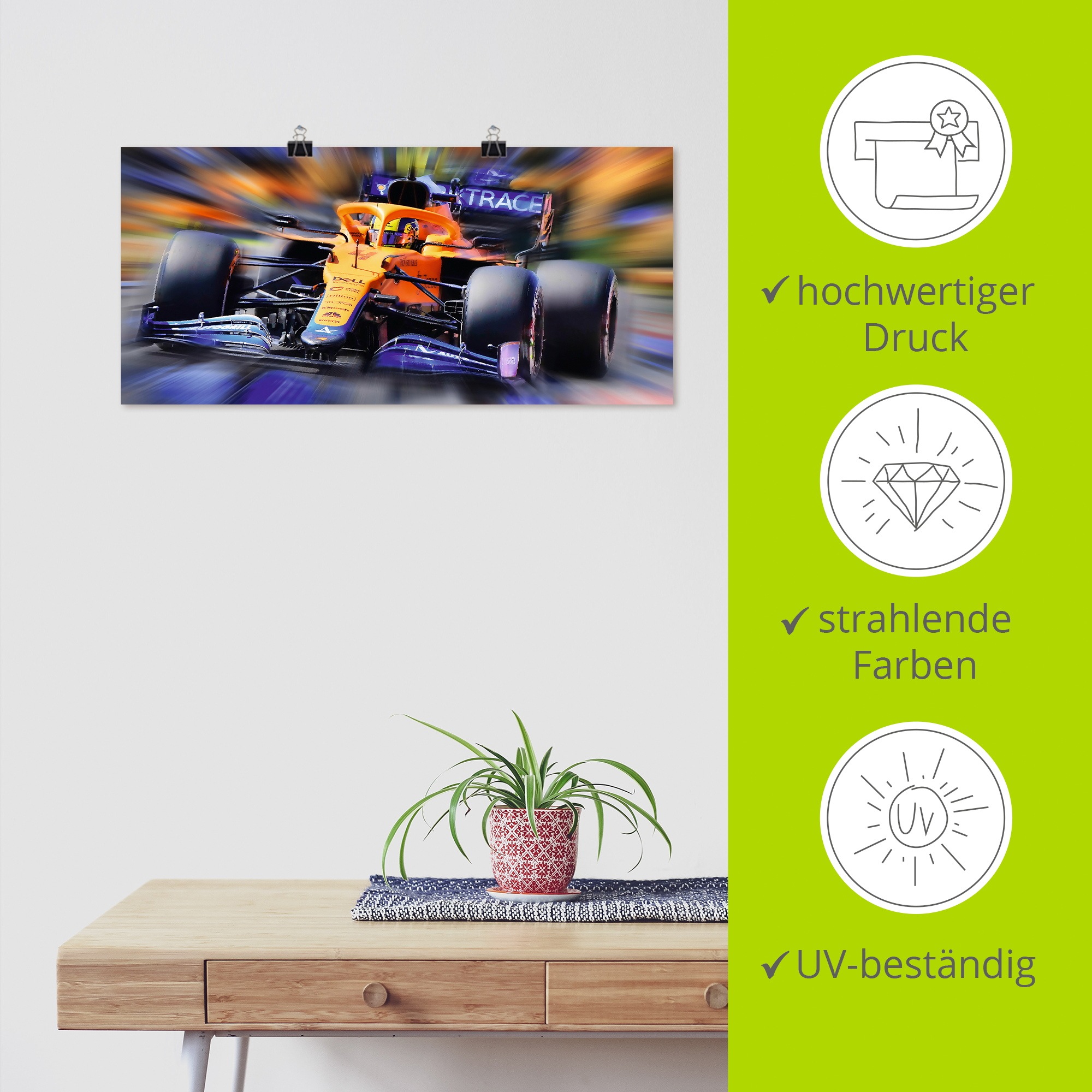 Artland Wandbild »Papaya zählt !« Funsport 1 Stk. tlg. als Alubild, Leinwandbild, Poster, Wandaufkleber in verschied. Größen