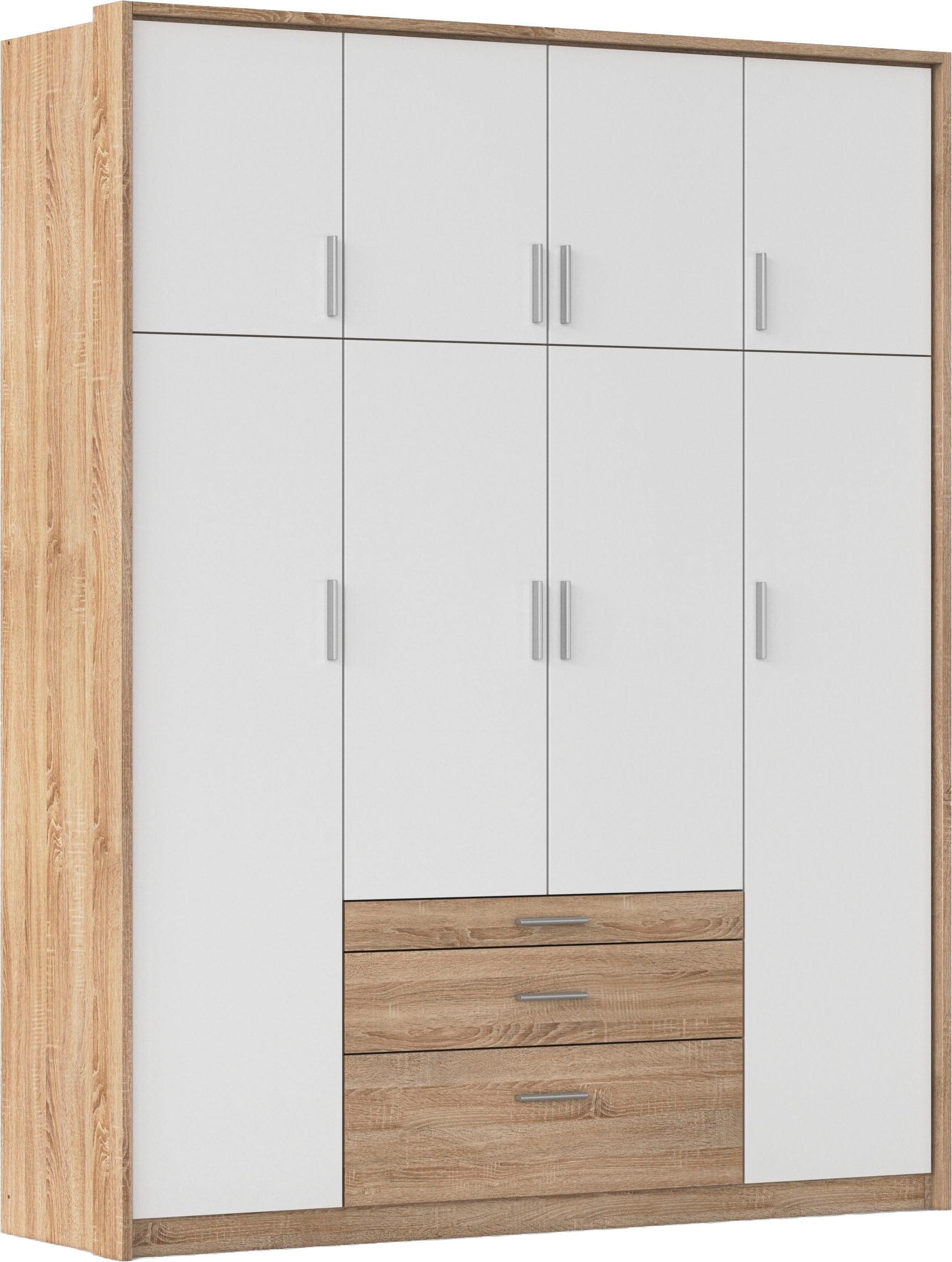 rauch Kleiderschrank "Schrank Drehtürenschrank Garderobe Ankleide Schlafzimmer HILDESHEIM" Breiten: 185/275 cm, Höhe 231 cm, oberste Schublade mit praktischer Facheinteilung MADE IN GERMANY