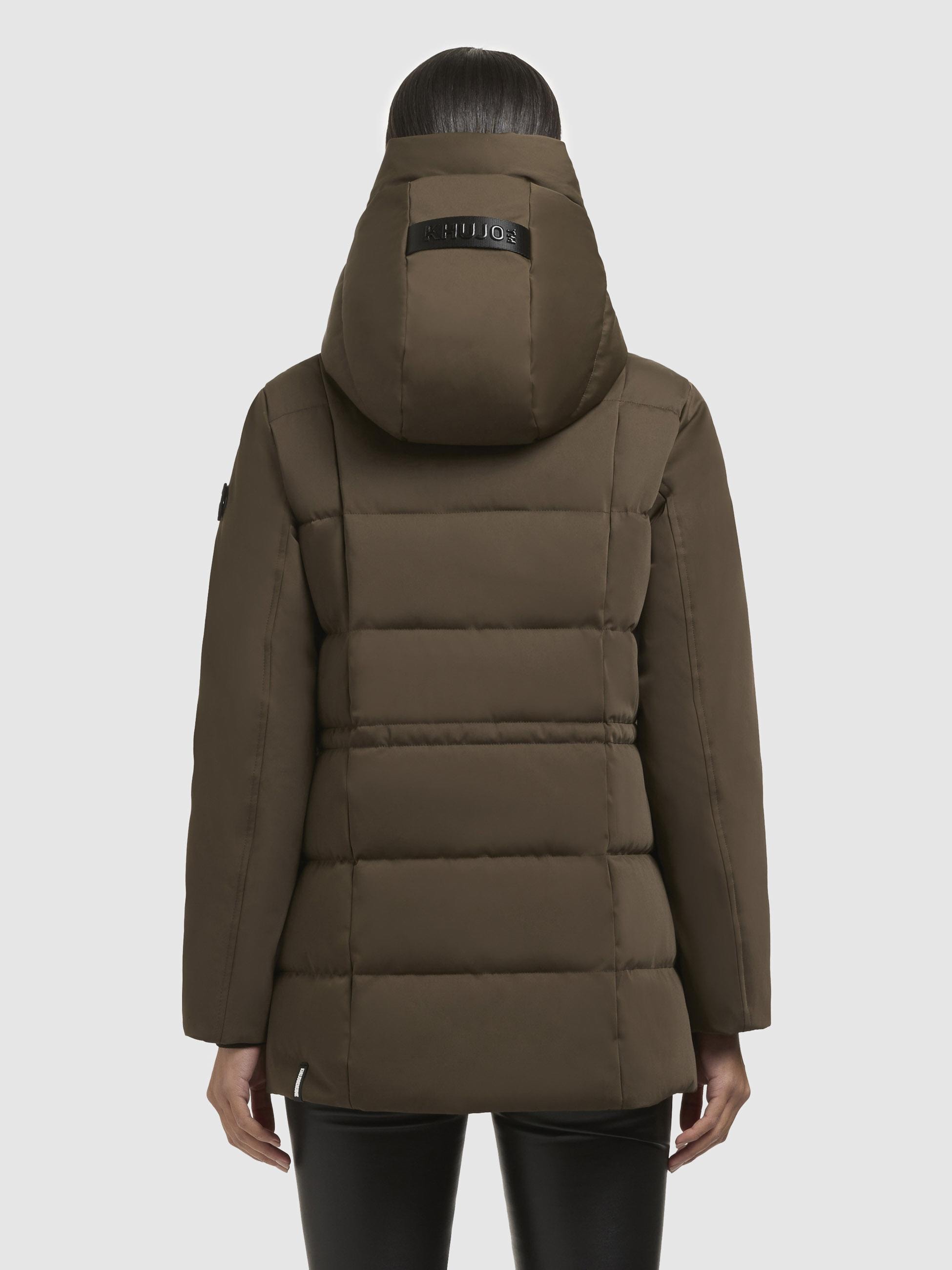 khujo Winterjacke »Palla-YM«, mit Kapuze, Damen Wintermantel mit verstellbarer Kapuze
