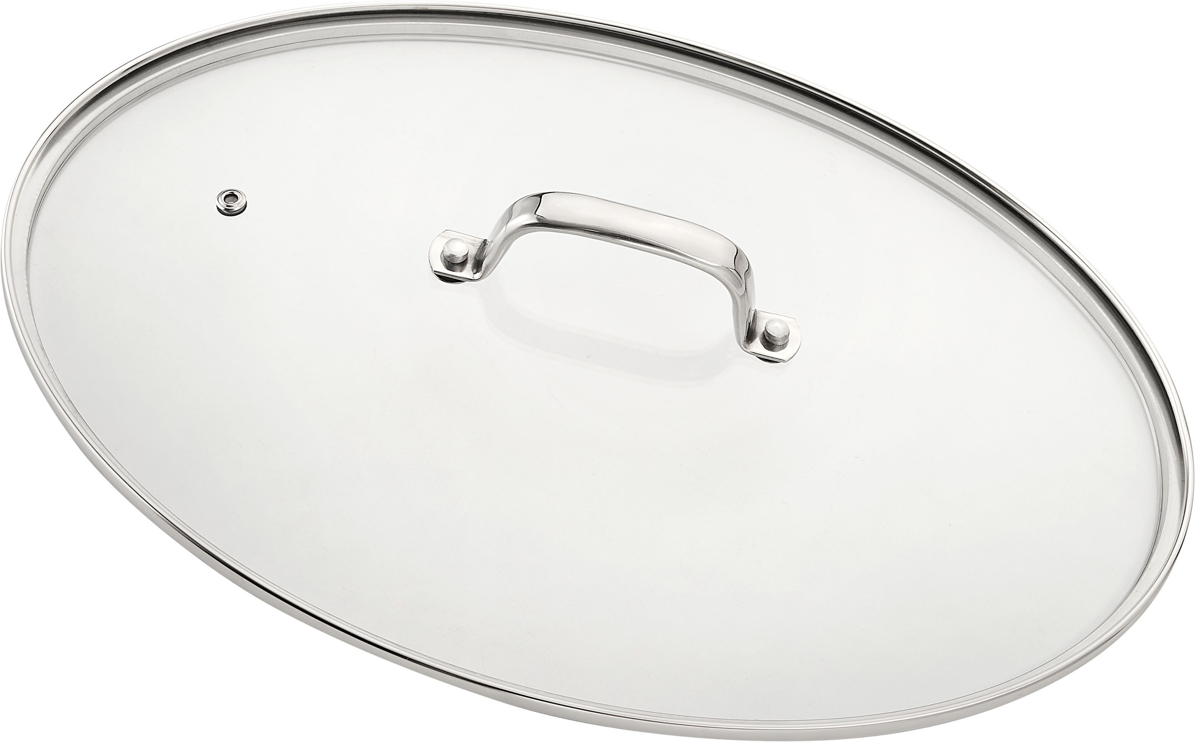 HENSSLERS Fischpfanne »HENSSLERS Edelstahl Fisch- & Schnitzelpfanne, mit Wabenstruktur«, Edelstahl, (2 tlg.), inkl. Glasdeckel und Dünsteinsatz, Abmessung ca. 38x26 cm