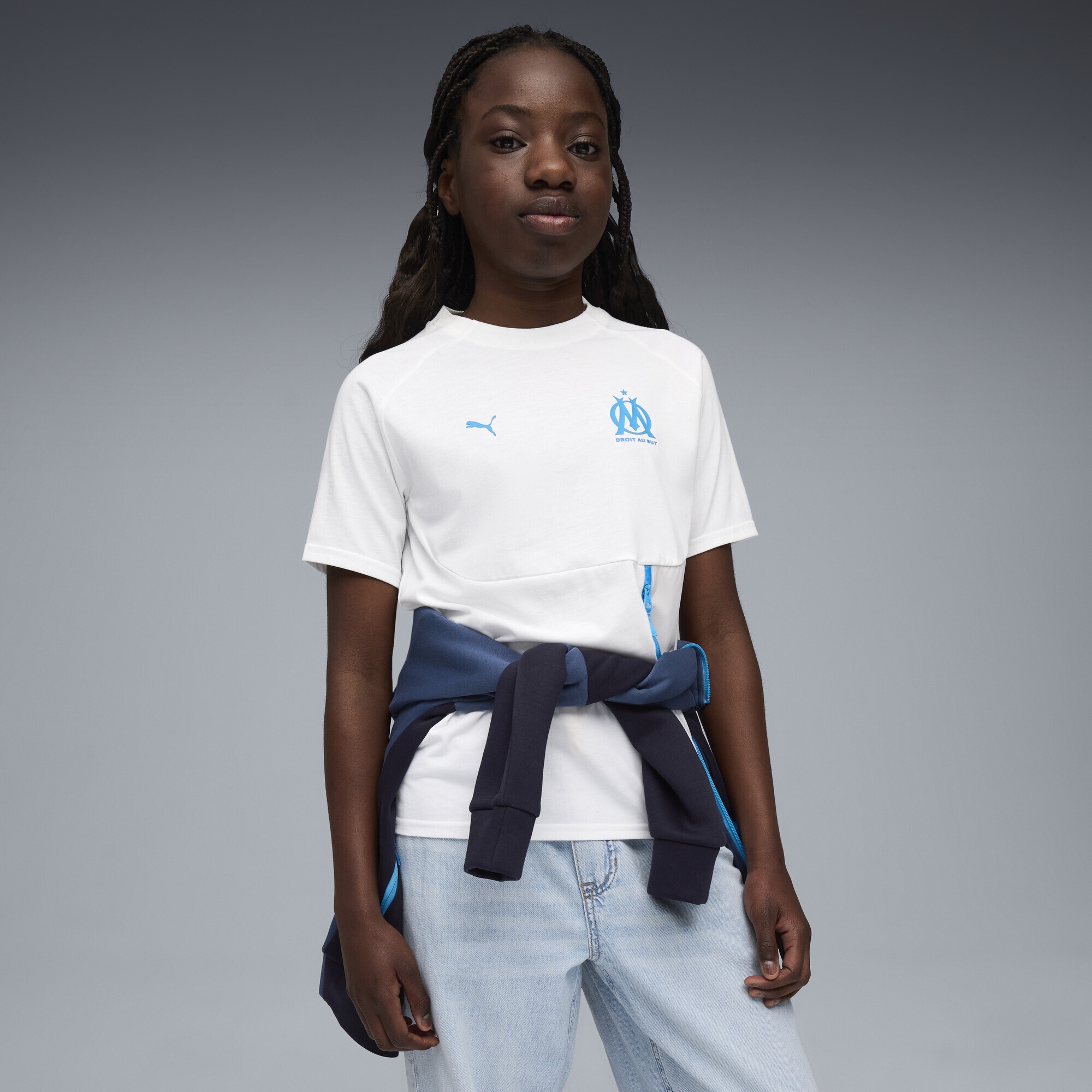 PUMA T-Shirt »Olympique de Marseille PUMATECH Pocket T-Shirt Jugendliche«