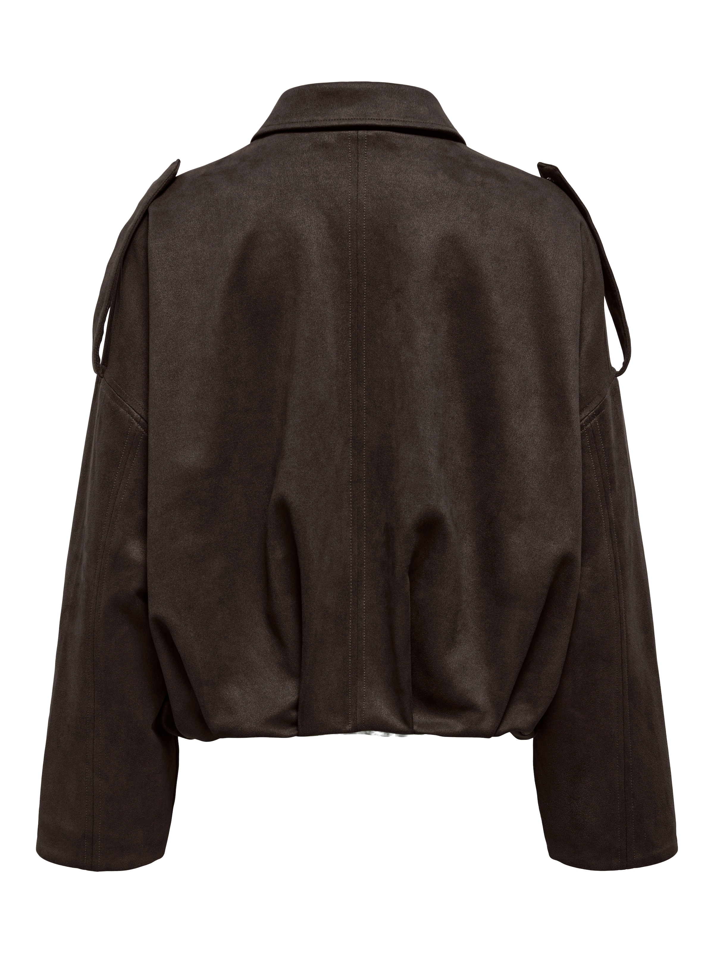 ONLY Blouson »ONLMOON-STINA FAUX SUEDE BOMBER PNT NOOS« Materialmix, Wildlederimitat