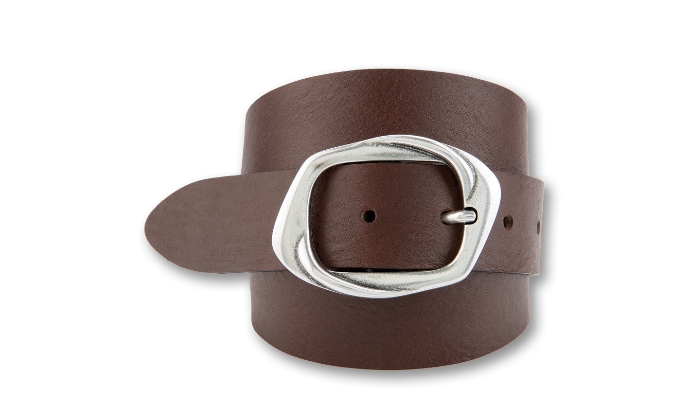 BERND GÖTZ Ledergürtel "Ledergürtel mit glänzender Dornschließe in Art-Deco günstig online kaufen