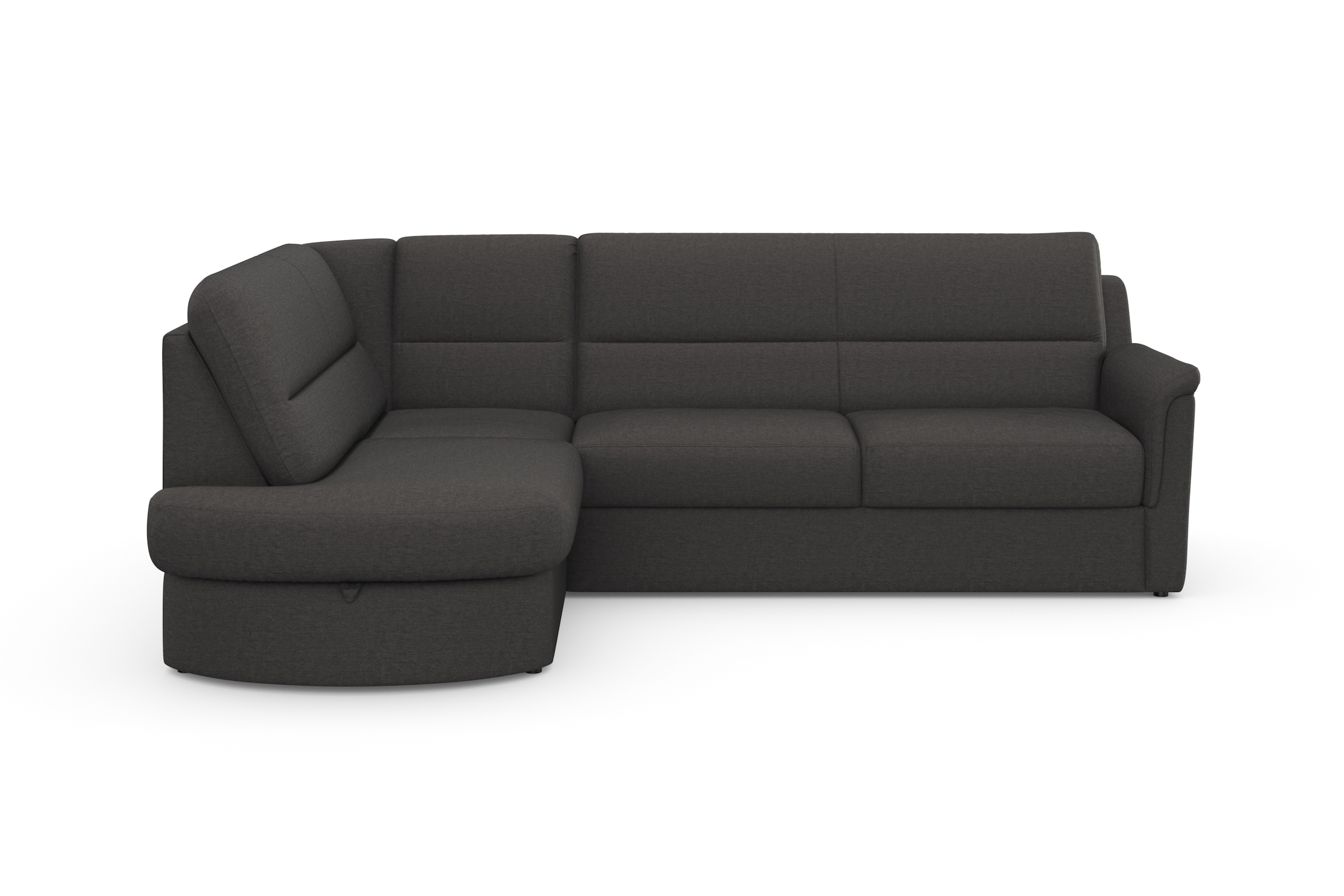 sit&more Ecksofa "Panini L-Form" wahlweise mit Schlaffunktion und Bettkasten