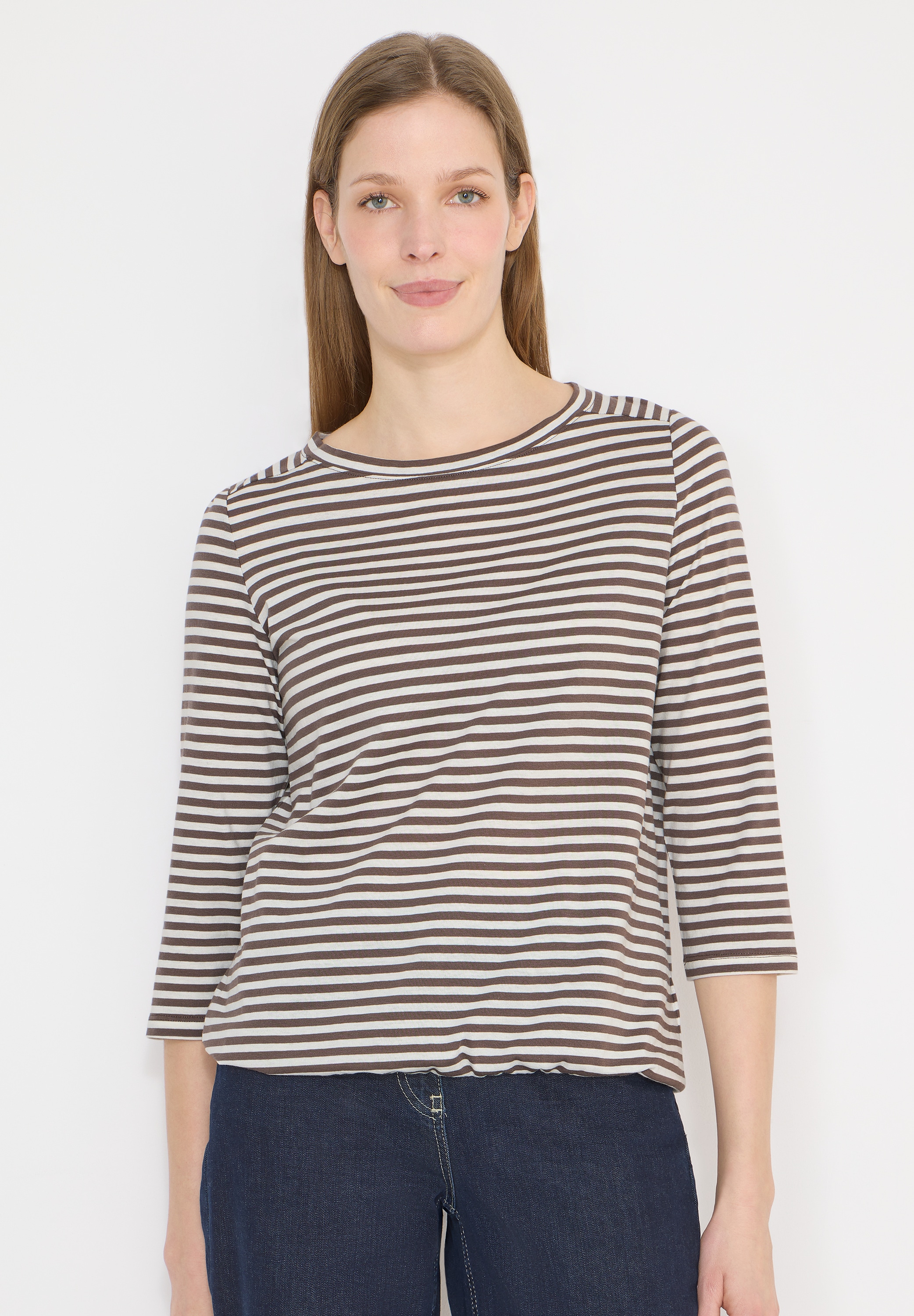 Cecil 3/4-Arm-Shirt mit U-Boot-Ausschnitt günstig online kaufen