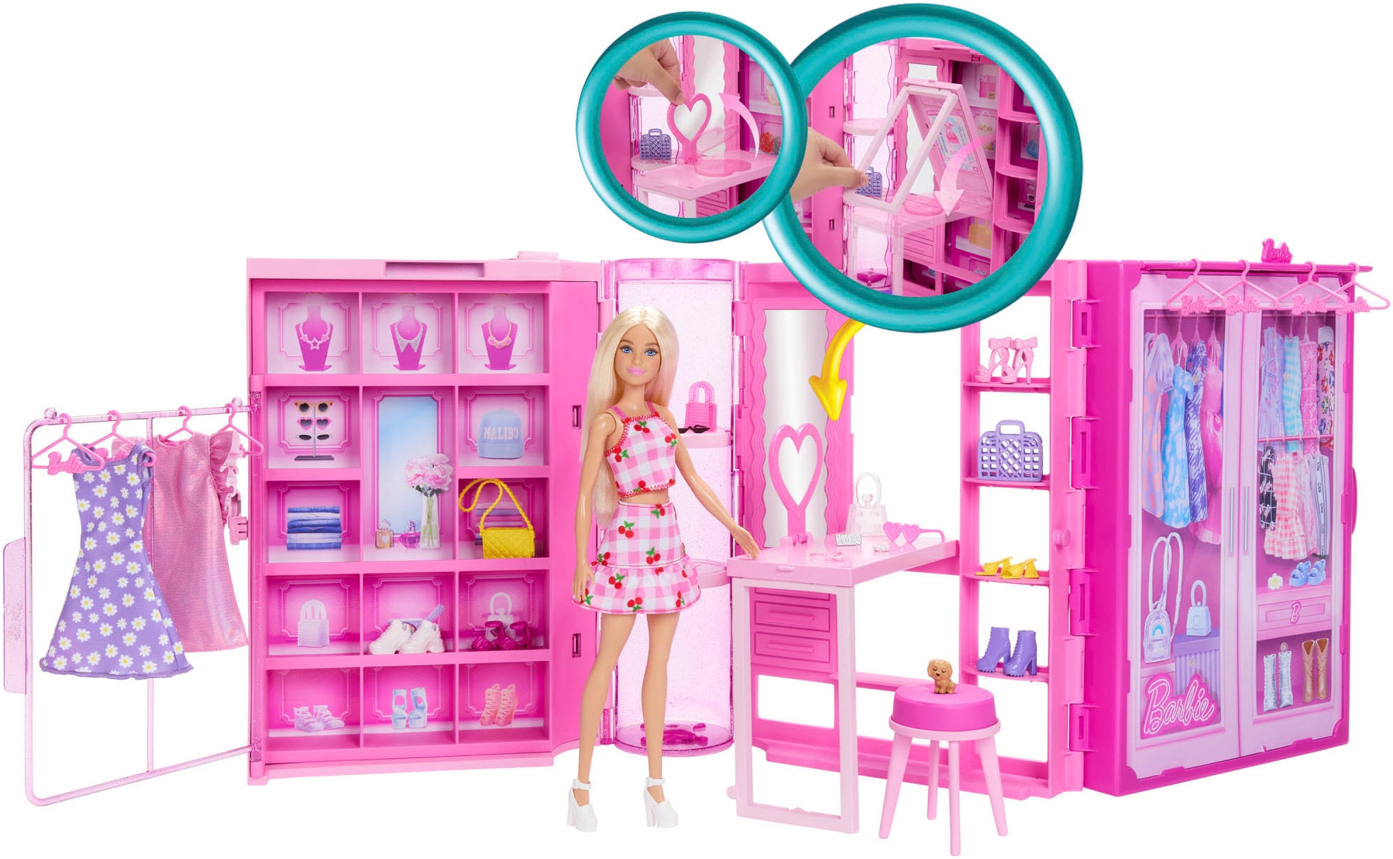 Barbie Spielwelt »Traumkleiderschrank mit Modepuppe«