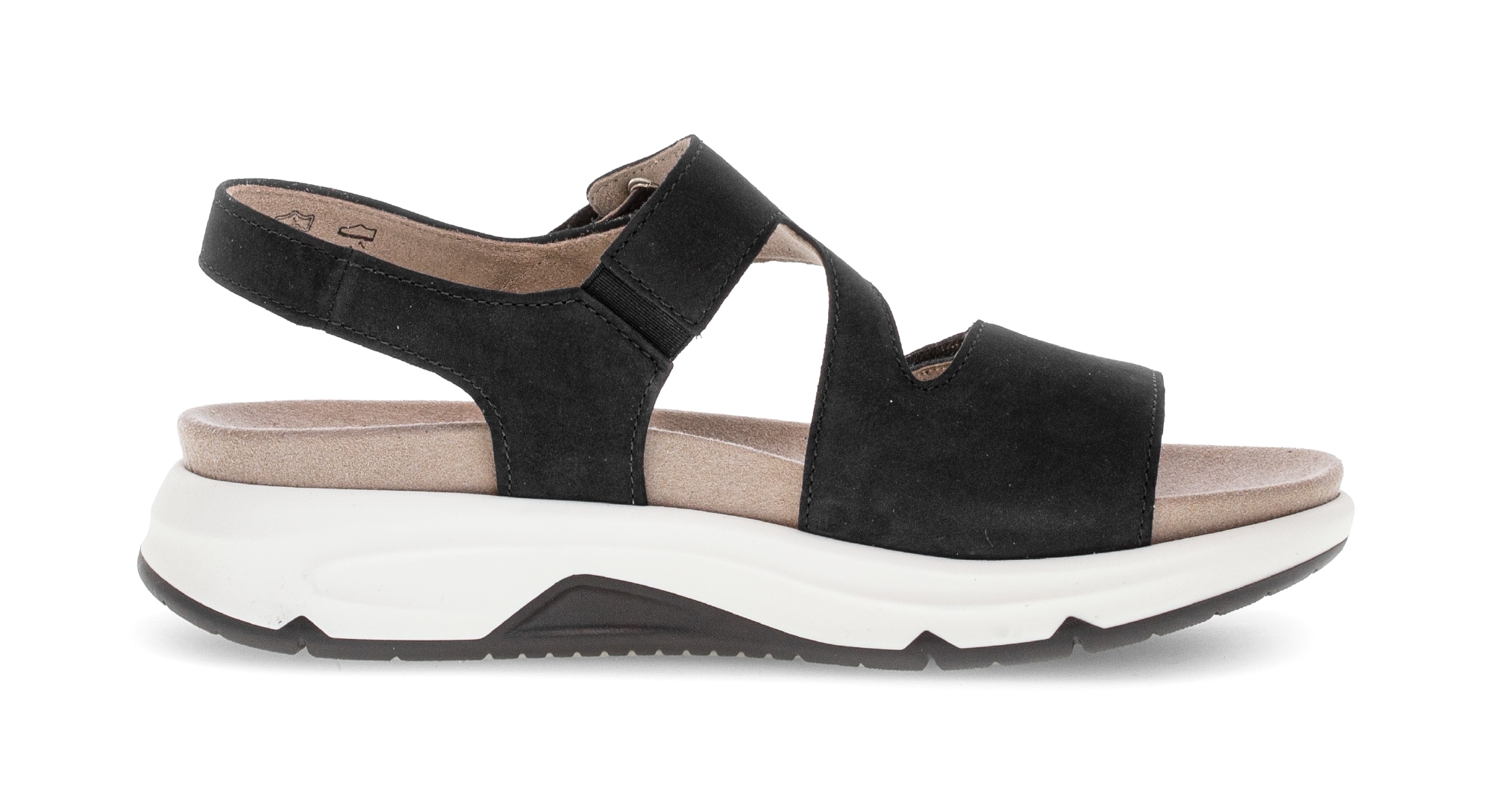 rollingsoft Sandalette  Keilabsatz, Rimechensandale mit Klettverschlüssen, G-Weite