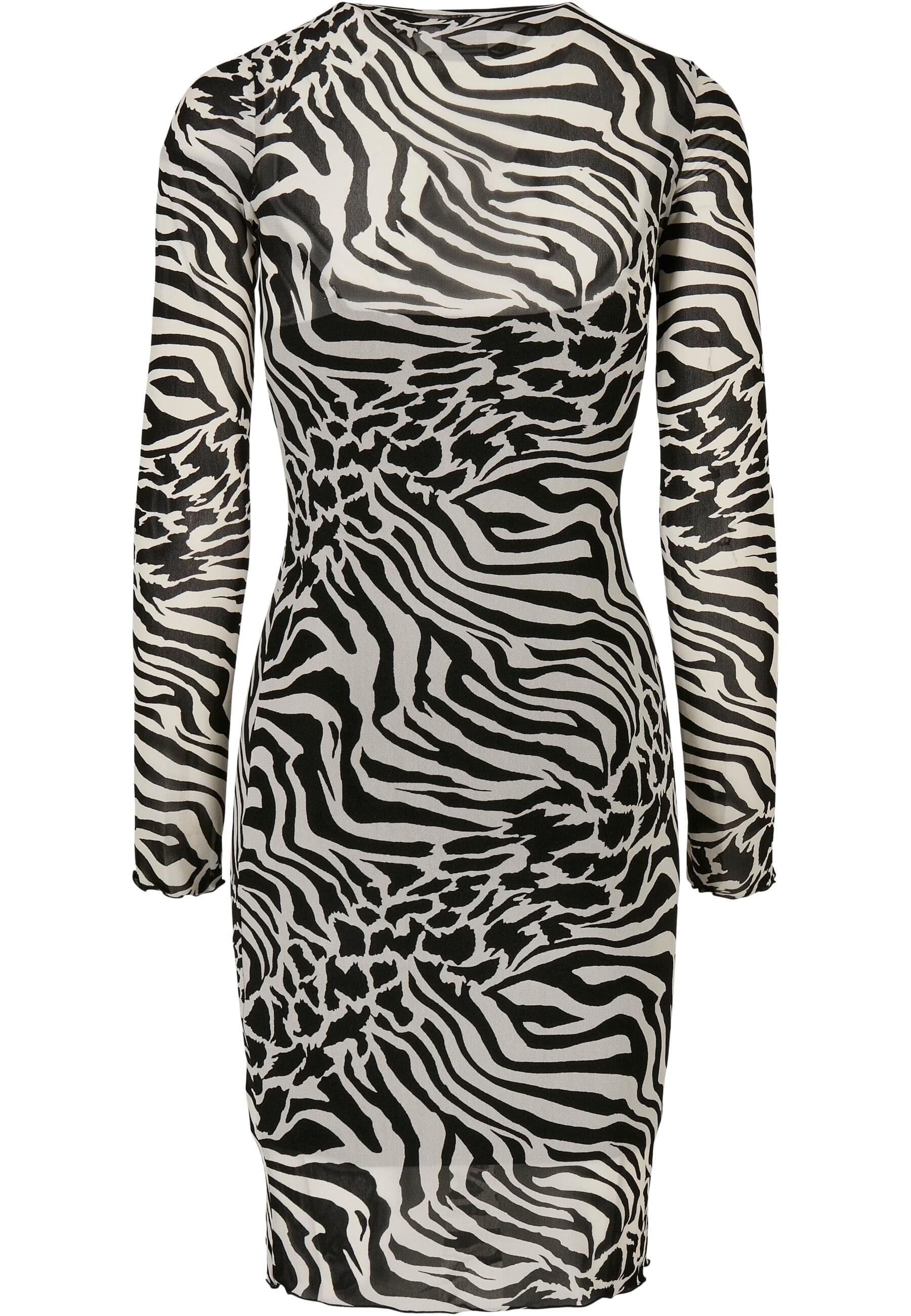 URBAN CLASSICS Shirtkleid »Urban Classics Damen Ladies AOP Double Layer Dress«, (1 tlg.)