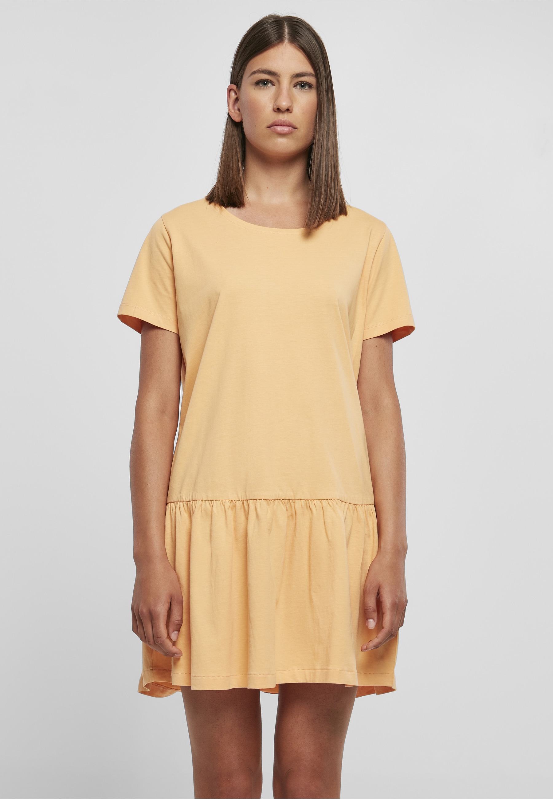 URBAN CLASSICS Shirtkleid »Urban Classics Damen Ladies Valance Tee Dress« 1 Stk. tlg.