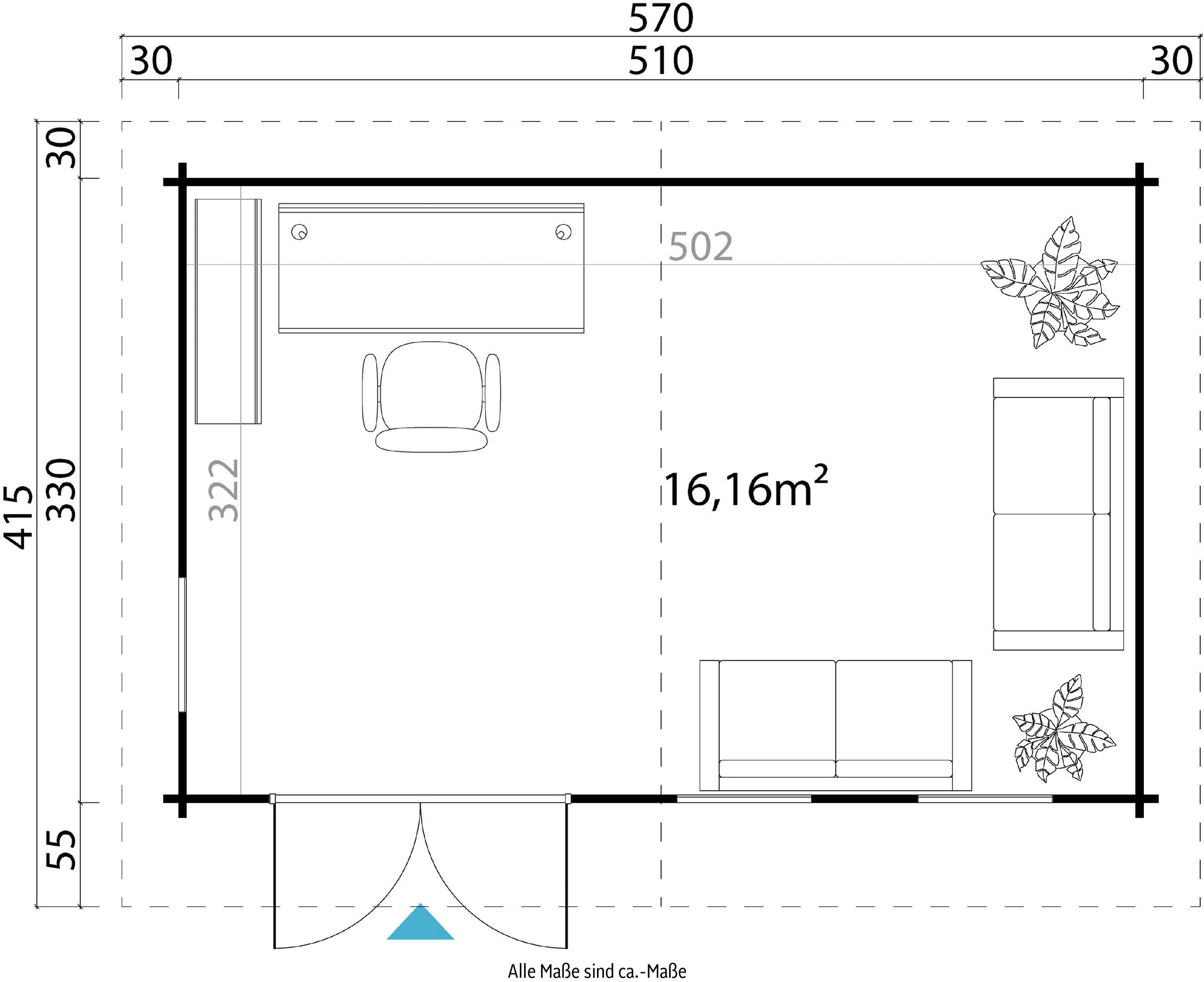 LASITA MAJA Gartenhaus »BARUDA«, (Set, inkl. Fussbodenbretter zum verlegen)