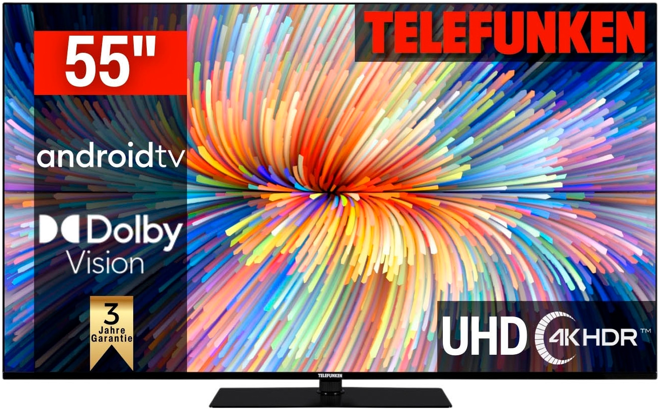 LED-Fernseher »D55V950M2CWH«, 4K Ultra HD, Android TV-Smart-TV, Dolby Atmos,USB-Recording