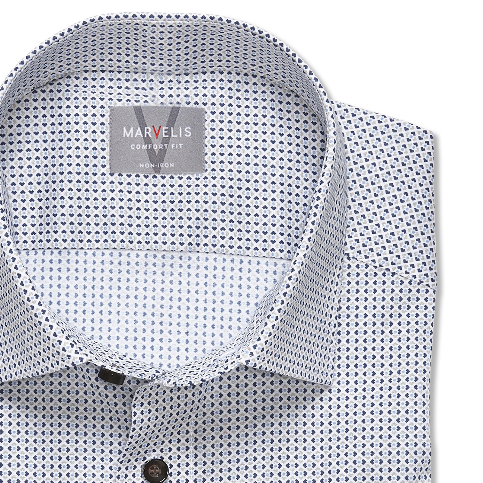 MARVELIS Langarmhemd mit Minimal-Print günstig online kaufen