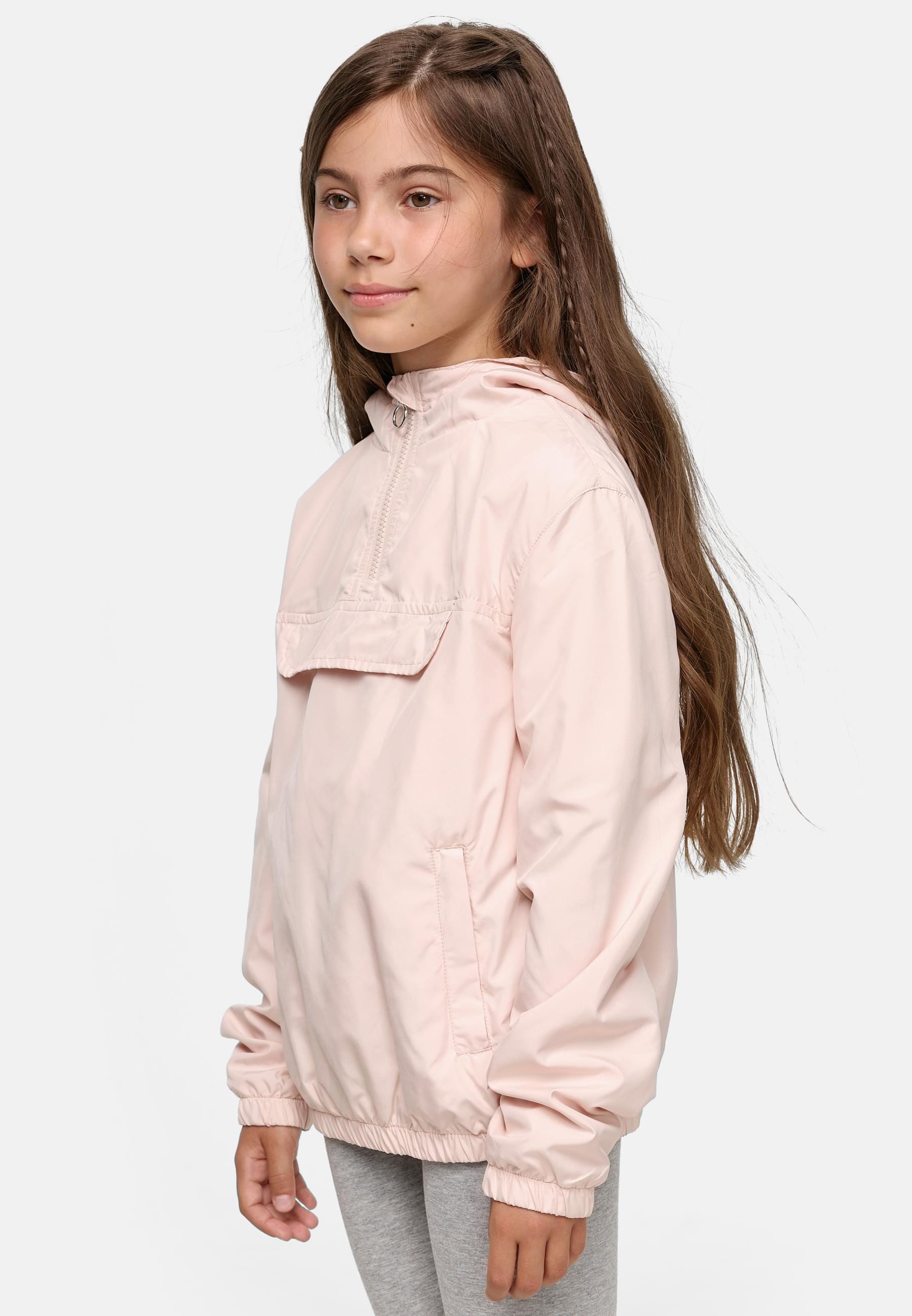 URBAN CLASSICS Allwetterjacke »Urban Classics Damen Girls Basic Pullover Jacket«, (1 St.), mit Kapuze