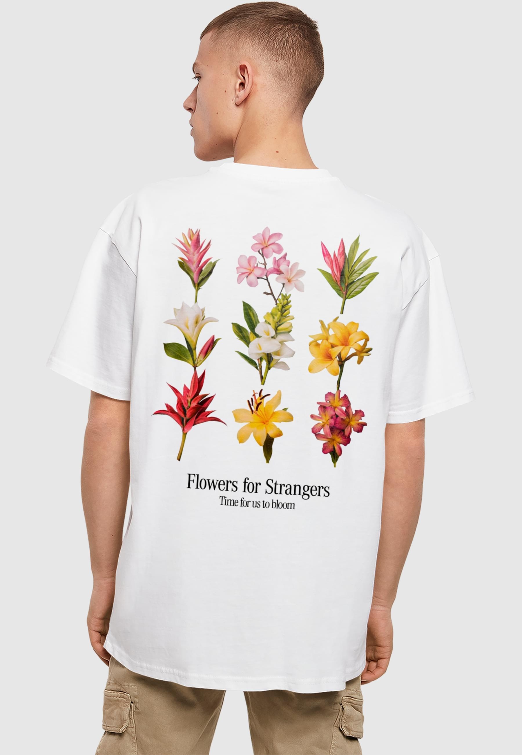 MisterTee T-Shirt »MisterTee Flowers For Strangers Heavy Oversize Tee«, (1 tlg.)