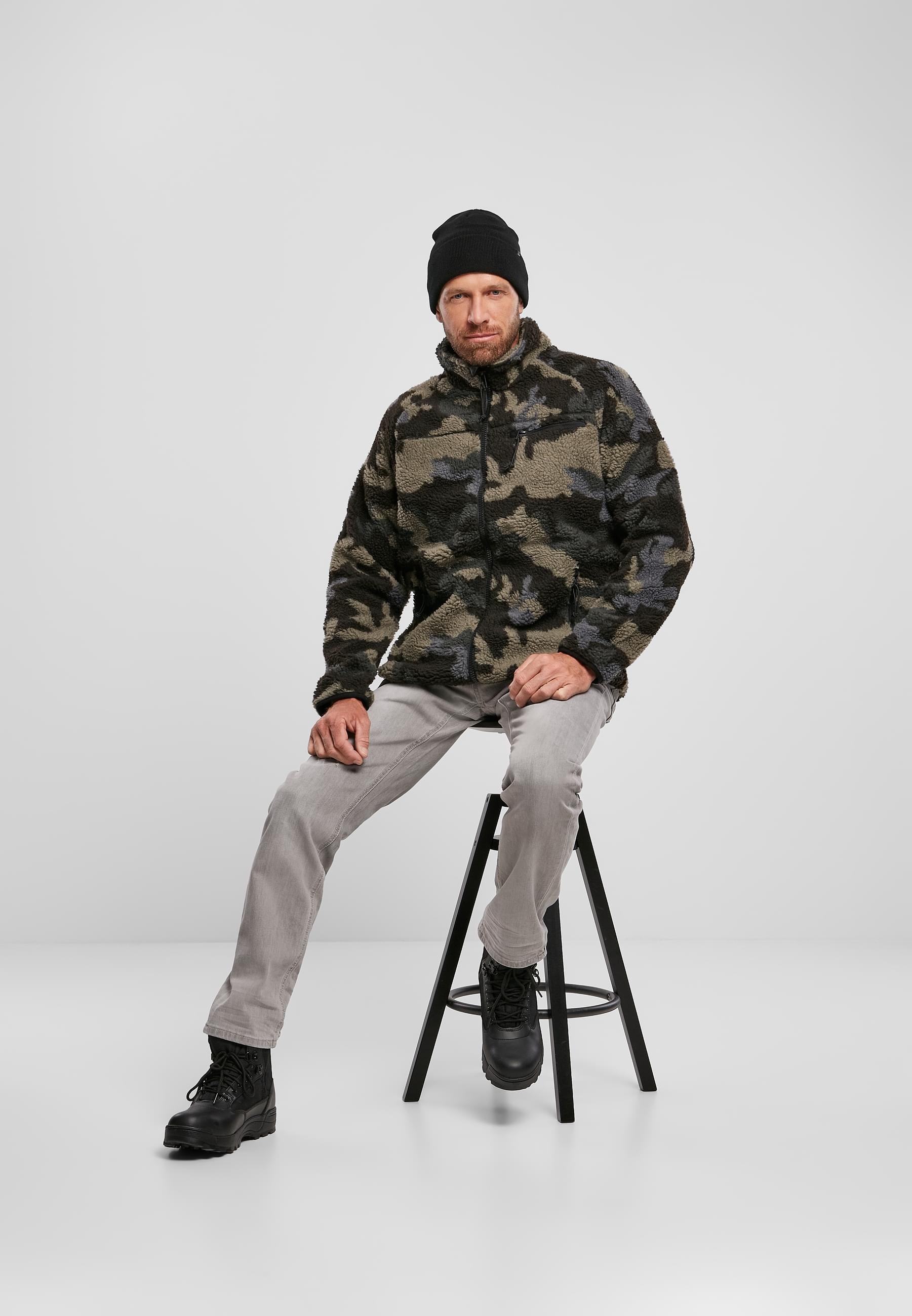 Brandit Allwetterjacke »Brandit Herren Teddyfleece Jacket«, (1 St.), ohne Kapuze