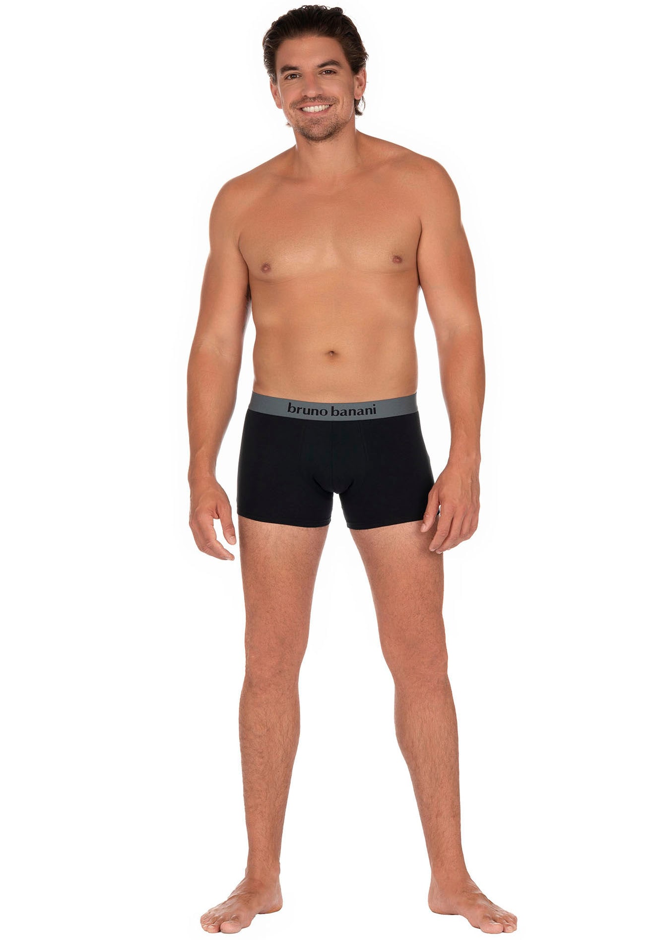 Bruno Banani Boxer, (2er Pack), mit kontrastreichem Logobund