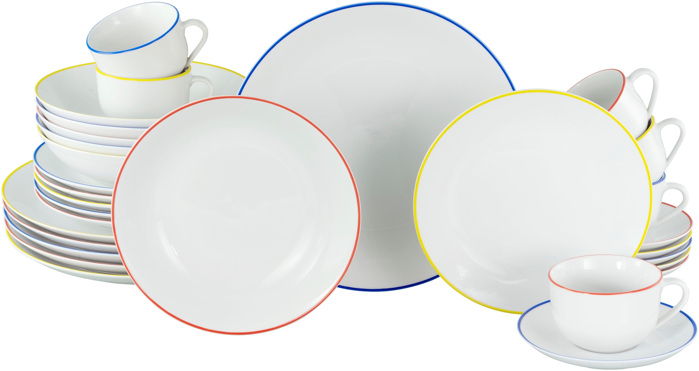 OTTO home Kombiservice "Alff" Geschirr-Set, harmonische, trendige Coupeform günstig online kaufen