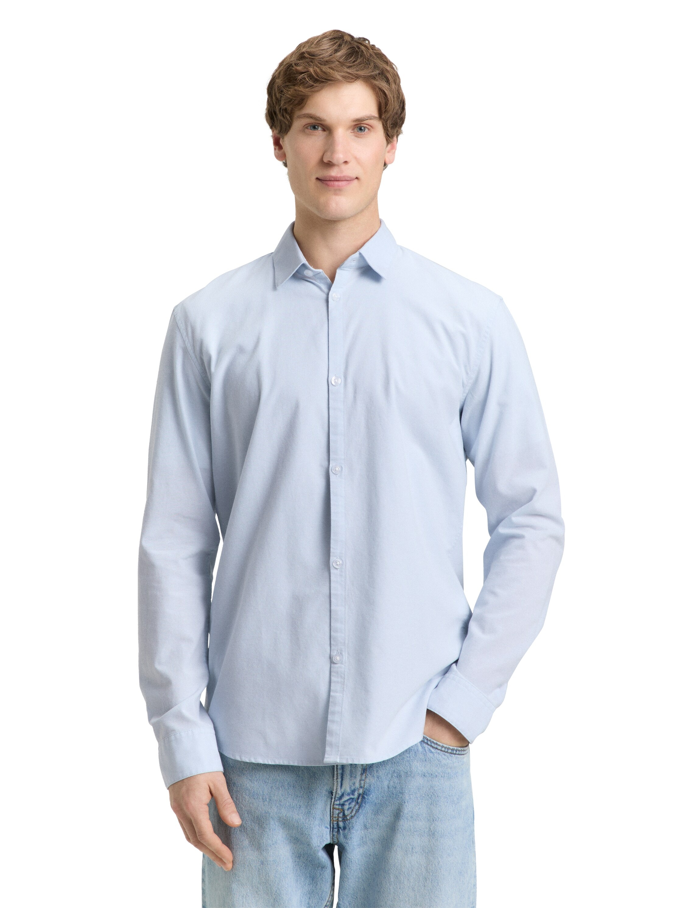 TOM TAILOR Denim Langarmhemd mit Knopfleiste günstig online kaufen