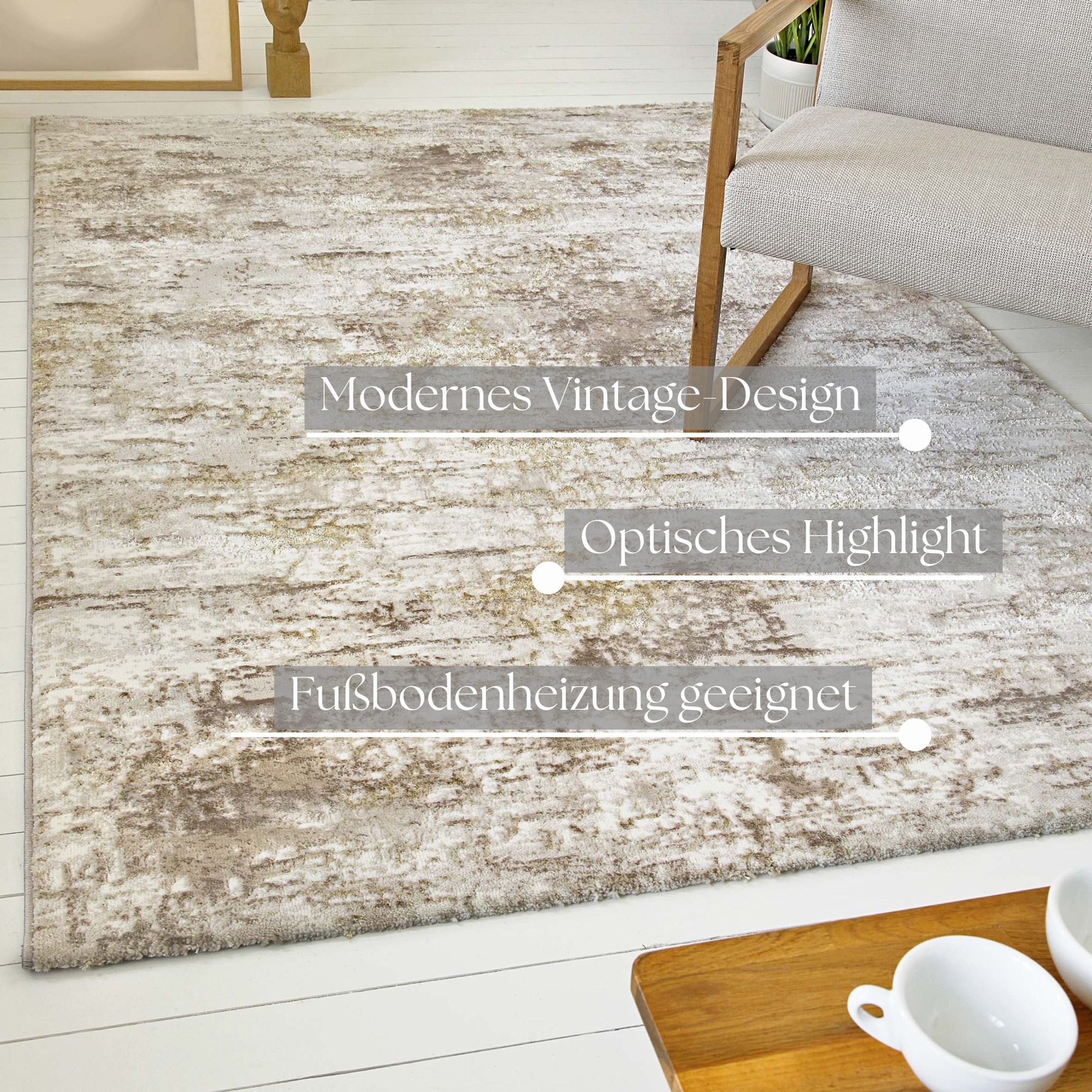 Tapis OTTO Home Aeliana Beige 160x225cm 3