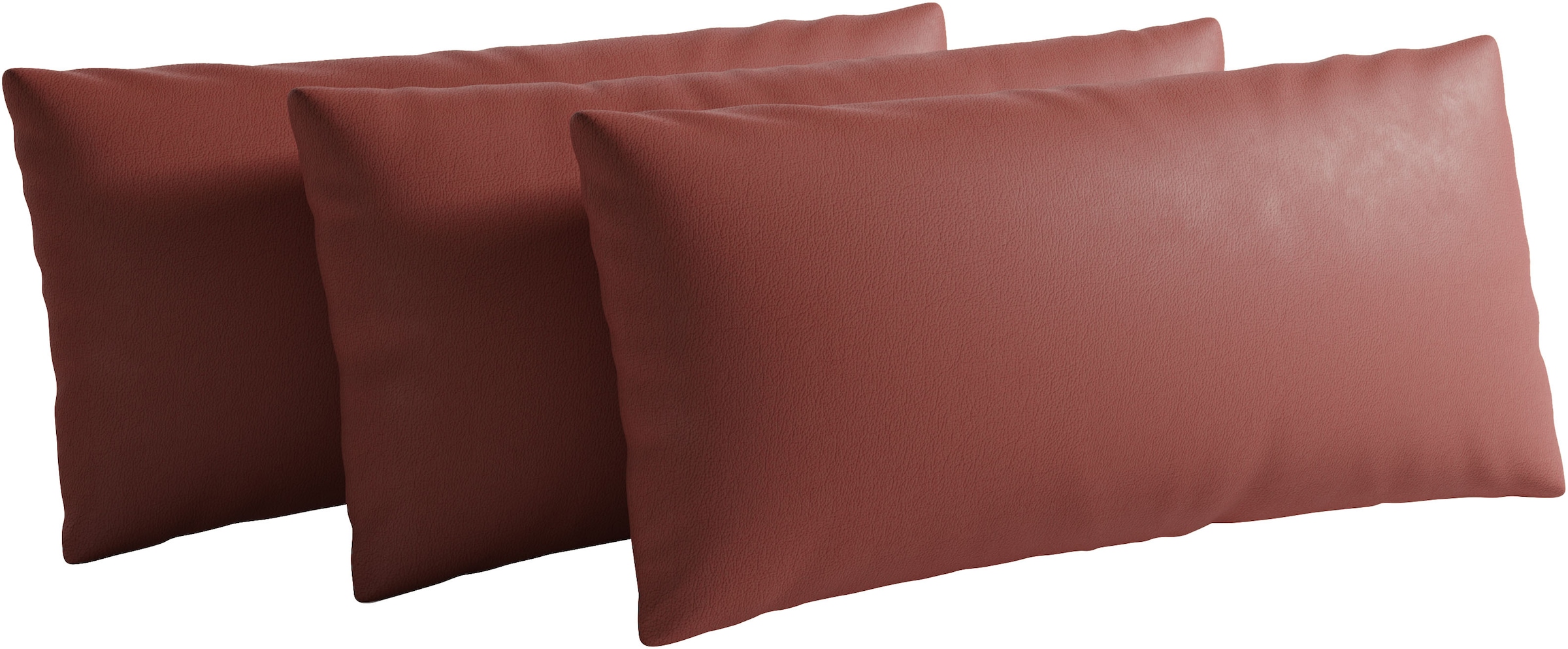 sit&more Sofakissen "Chelsea, 60 cm, Leder" zur Auswahl Sets mit 2 oder 3 Stück