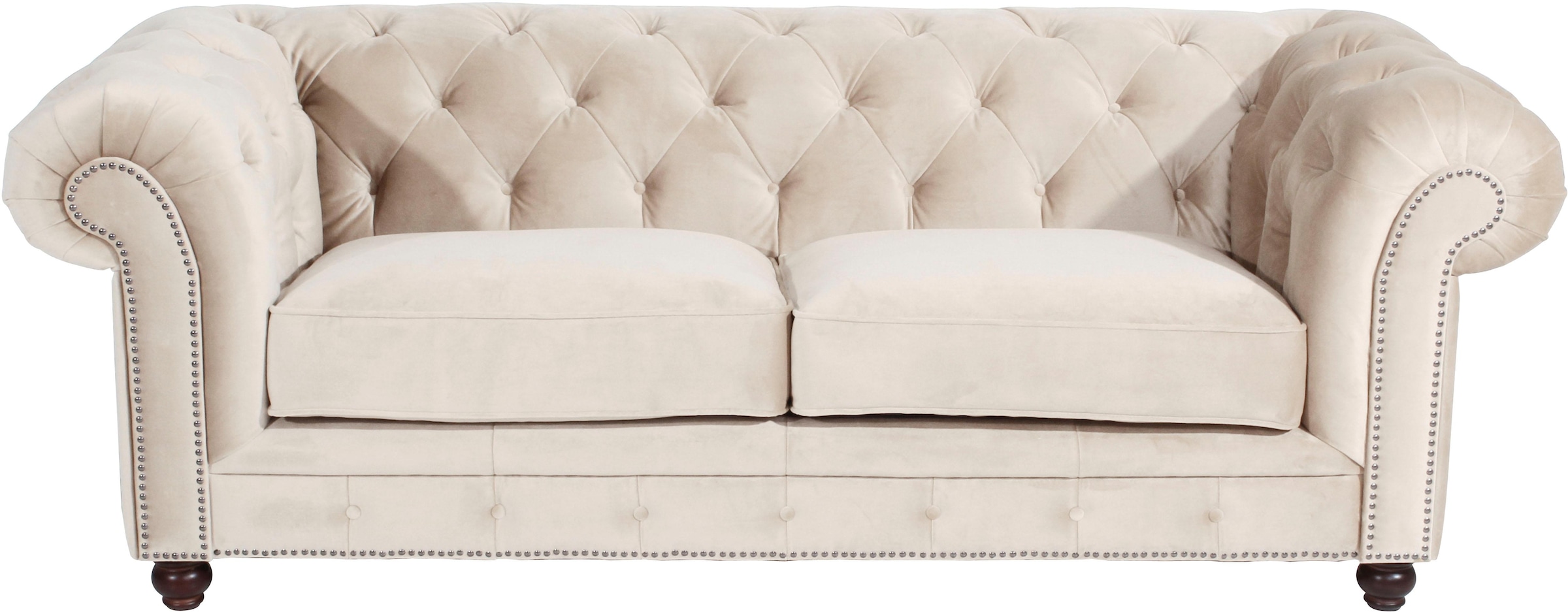 Chesterfield-Sofa »Old England«, im Retrolook, Breite 218 cm