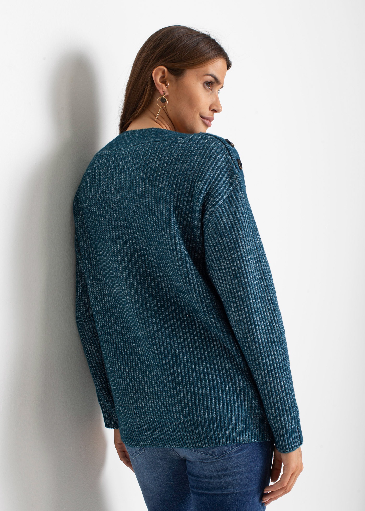 Thumbnail - bonprix Strickpullover "Pullover mit Knöpfen" Pullover mit Knöpfen