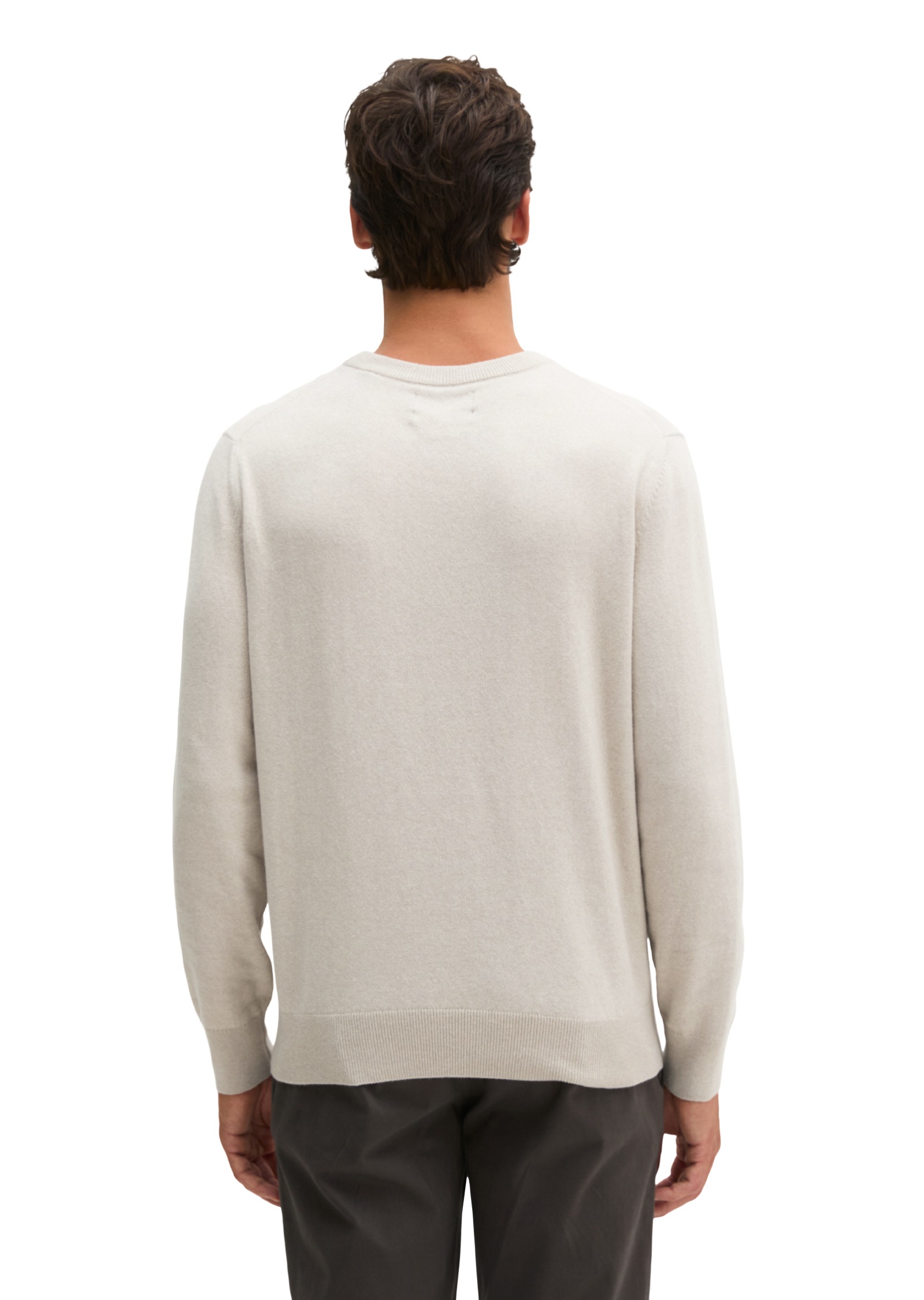 Marc O'Polo Langarm-Poloshirt regular aus softem Bio-Bauwoll-Schurwoll-Mix