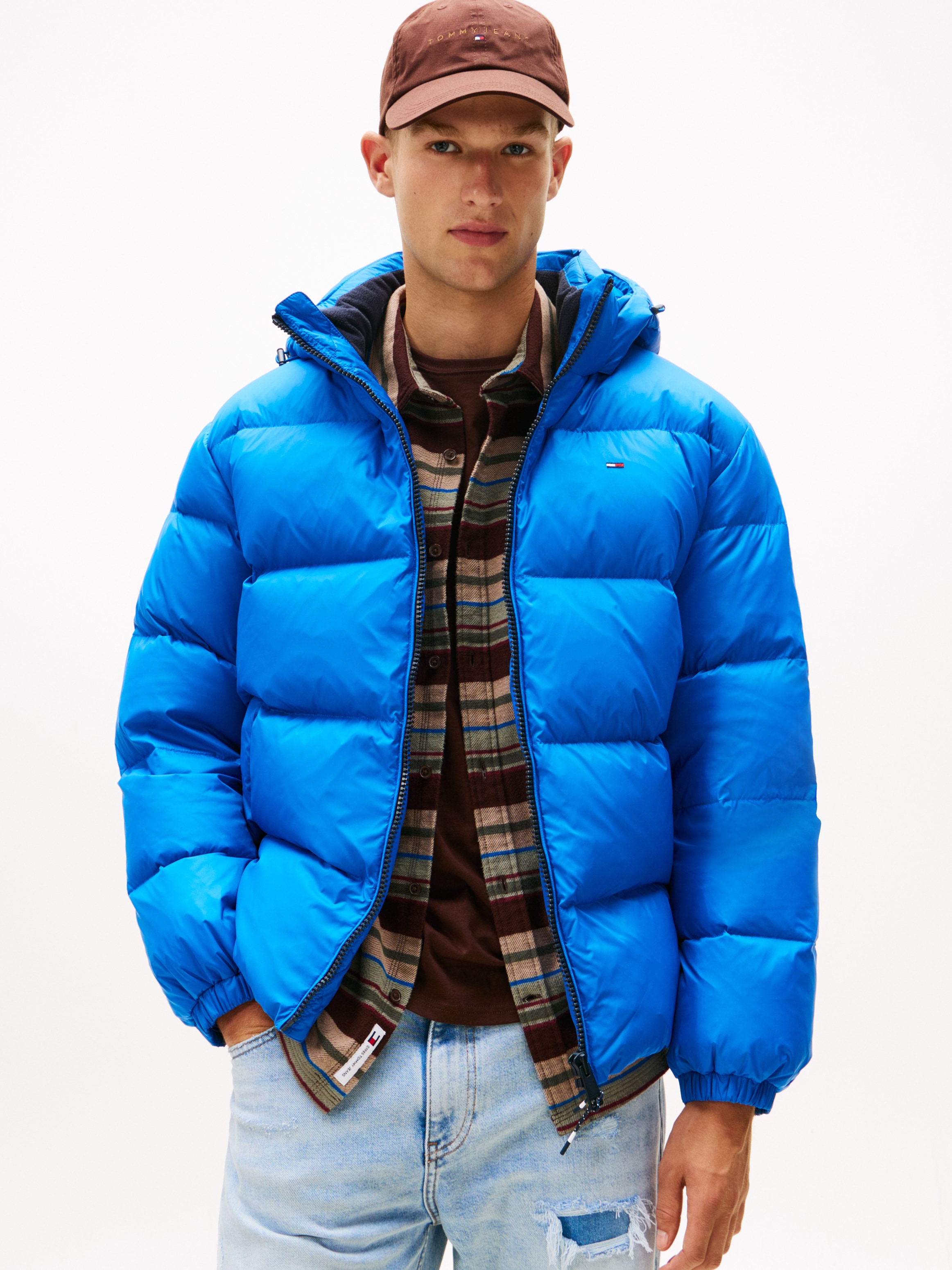 Tommy Jeans Steppjacke "TJM ESSENTIAL DOWN JACKET EXT" mit Kapuze Winterjac günstig online kaufen