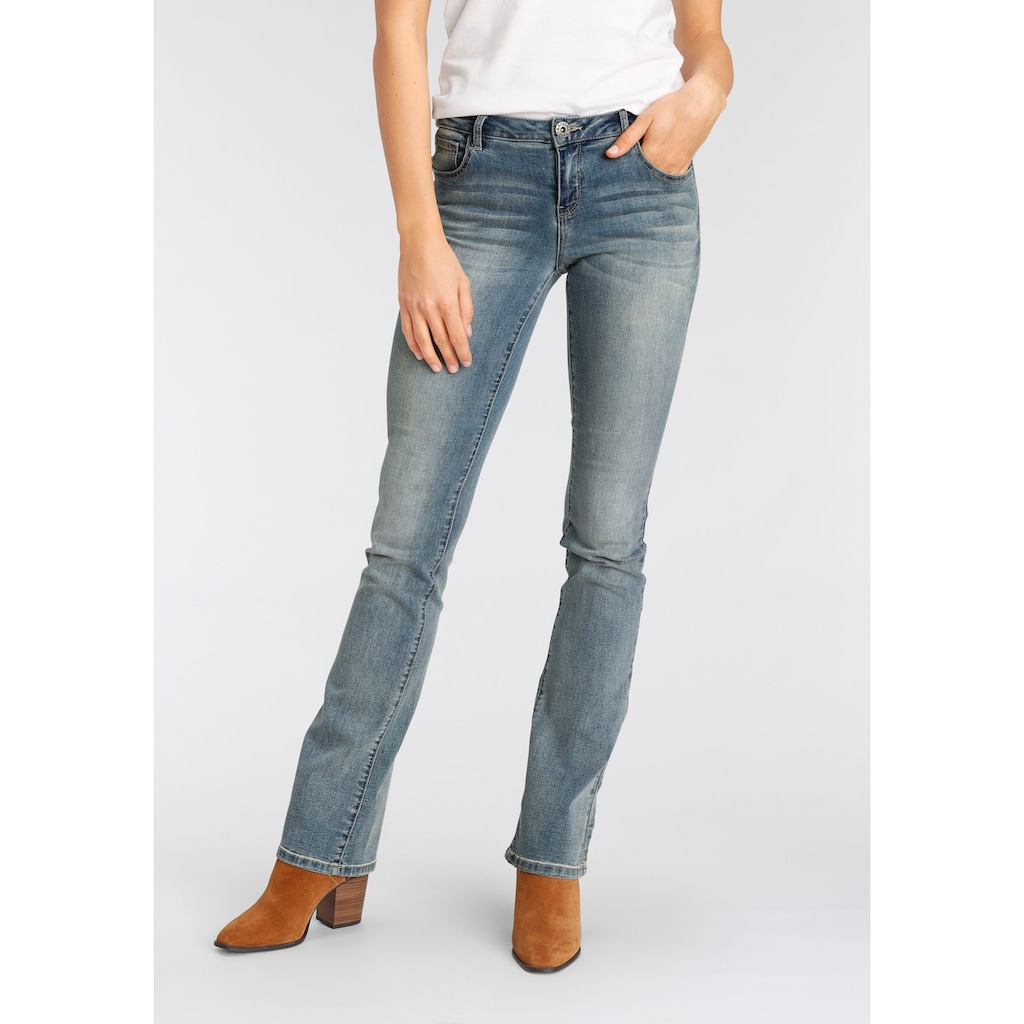 Arizona Bootcut-Jeans »Ultra-Stretch«, Mid-Waist