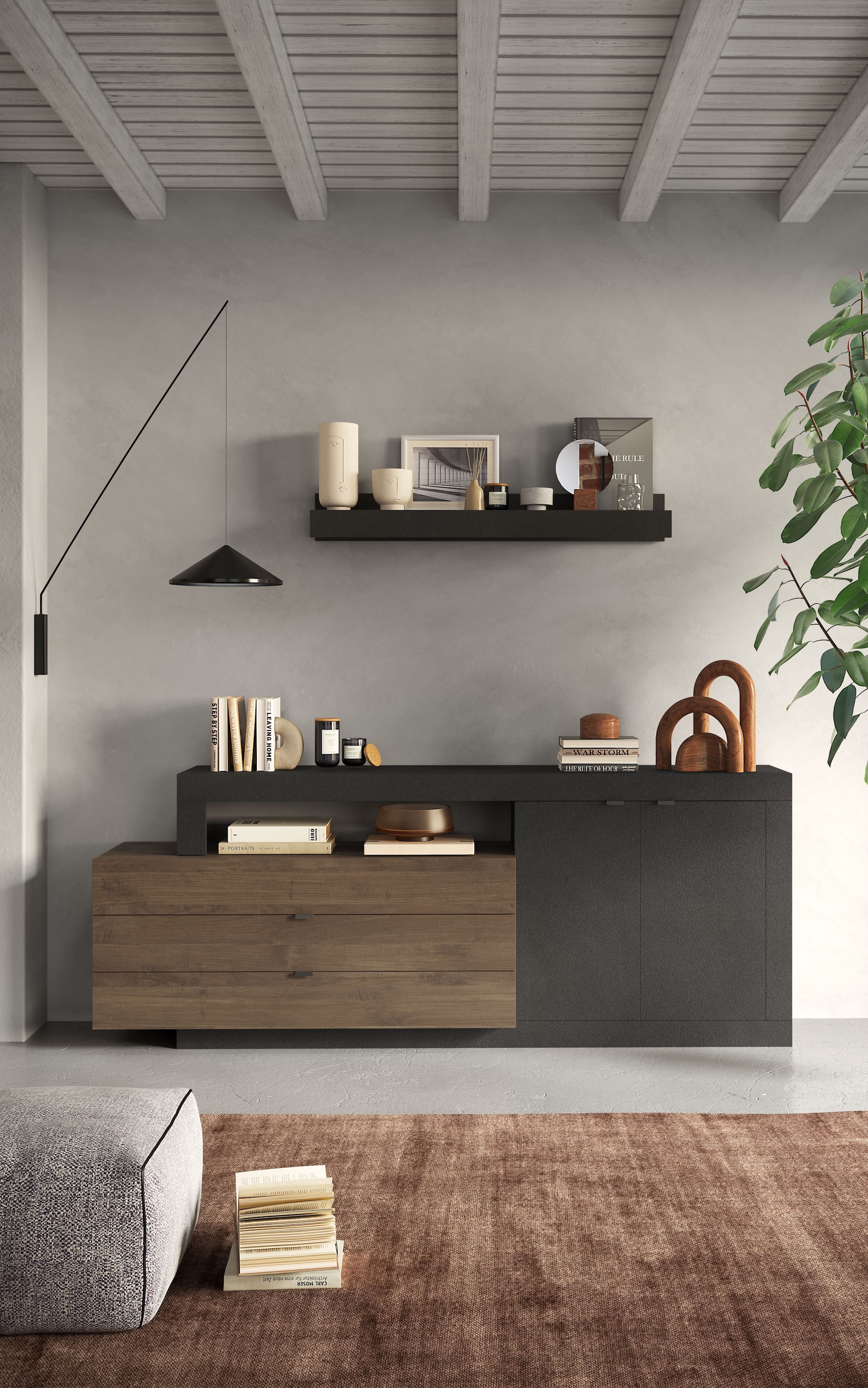 INOSIGN Sideboard "Freedom", Breite 199 cm mit 2 Türen und 3 Schubkästen (in verschiedenen Farben)