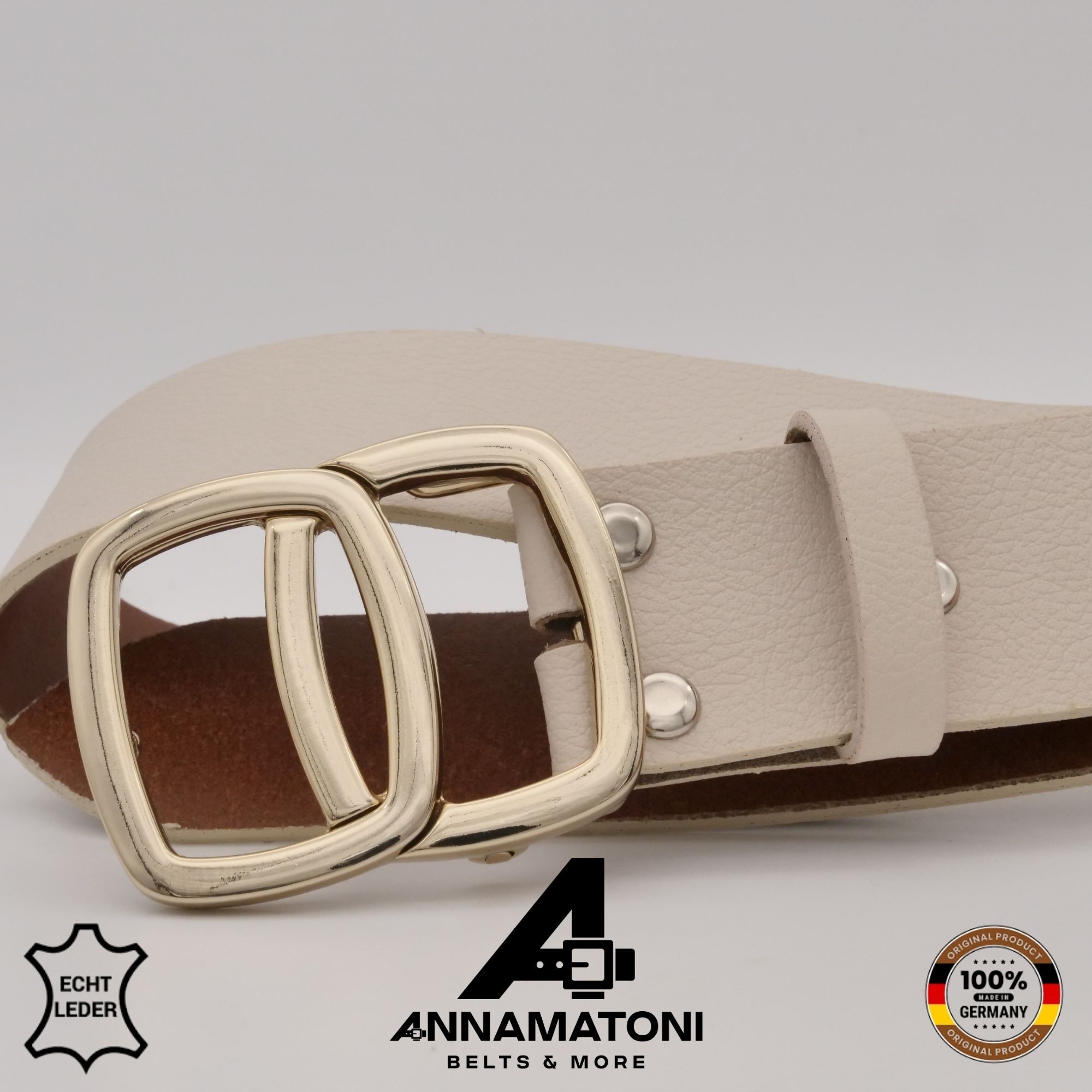 AnnaMatoni Ledergürtel »AnnaMatoni AnnaMatoni Damen Gürtel aus Echtleder mit eleganter«