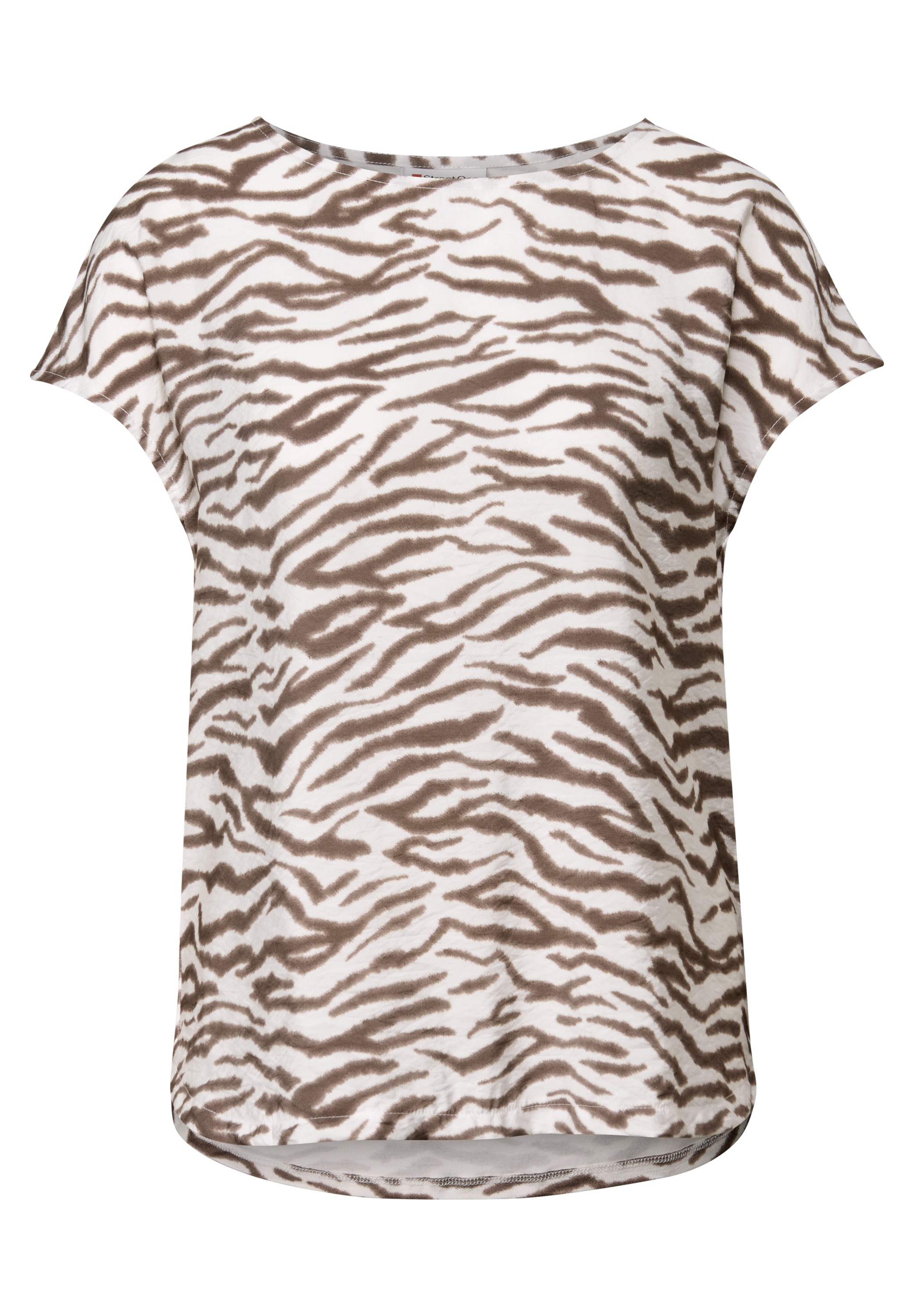 STREET ONE Print-Shirt, aus elastischem Materialmix