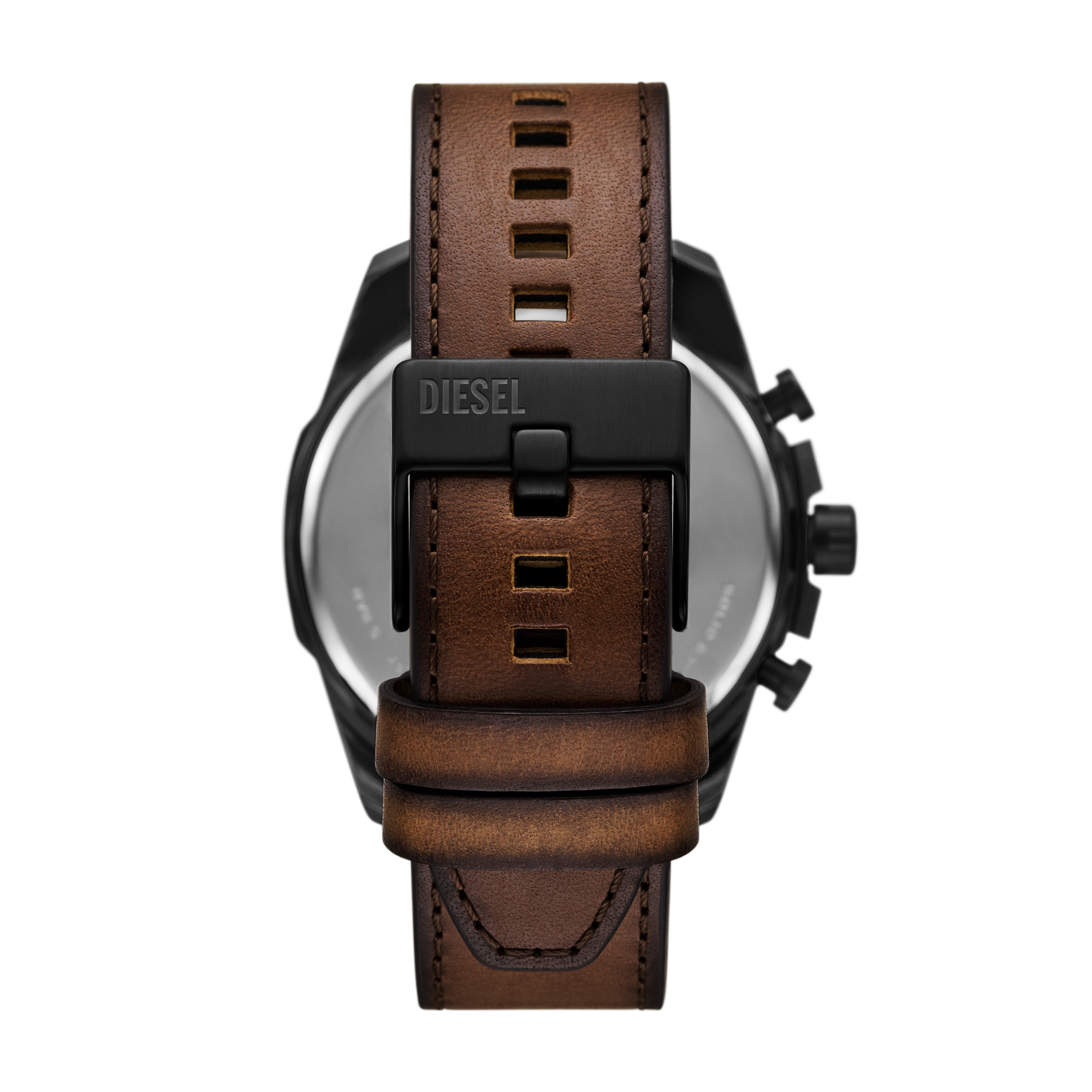 Diesel Chronograph »MEGA CHIEF SLIM«, Quarzuhr, Armbanduhr, Herrenuhr, Lederarmband, analog, Tag
