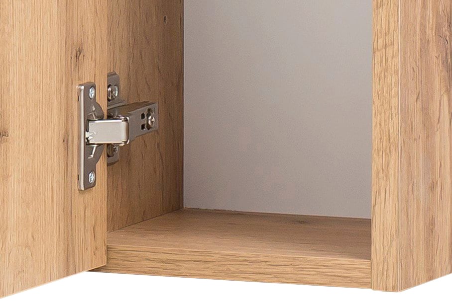 welltime Badezimmer-Set »Kaunas«, (Set, 5 St.), bestehend aus Waschtisch-Set mit Seitenschrank, Breite 160 cm