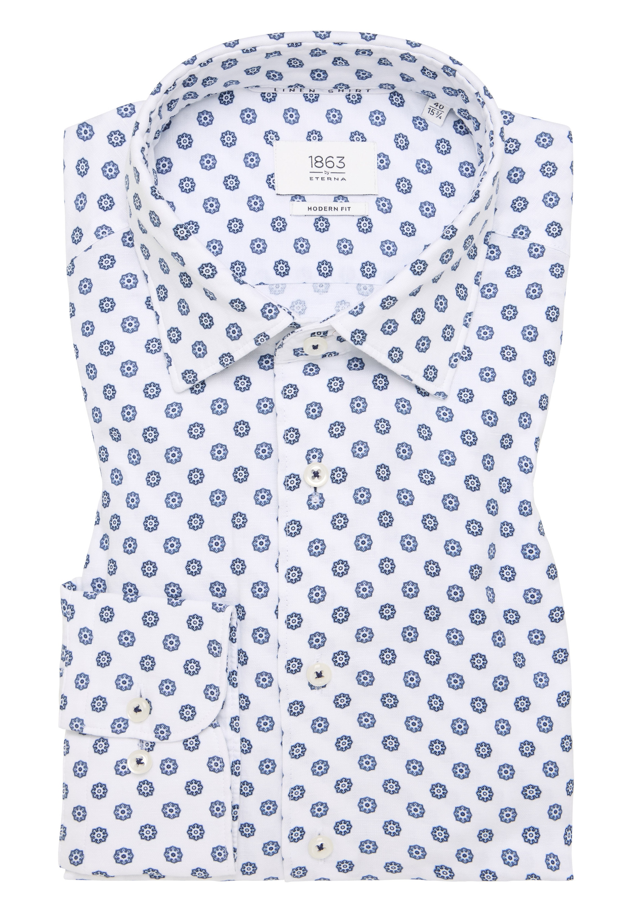 Eterna Langarmhemd »MODERN FIT«, EASY IRON (bügelleicht)