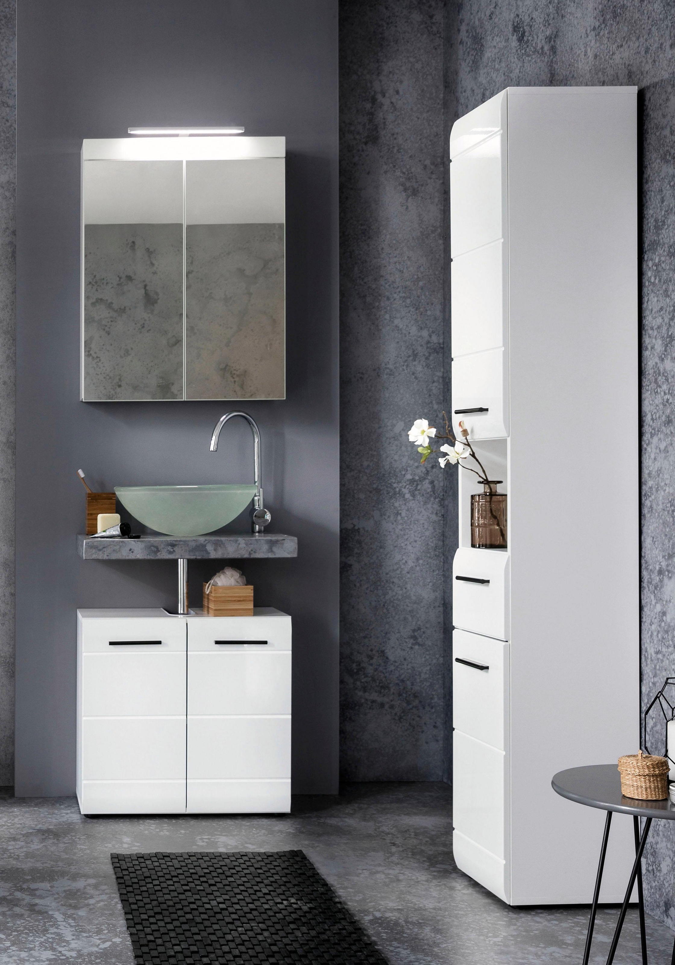 welltime Badmöbel-Set "Sovana" Set, 3 Stk. tlg. günstig online kaufen